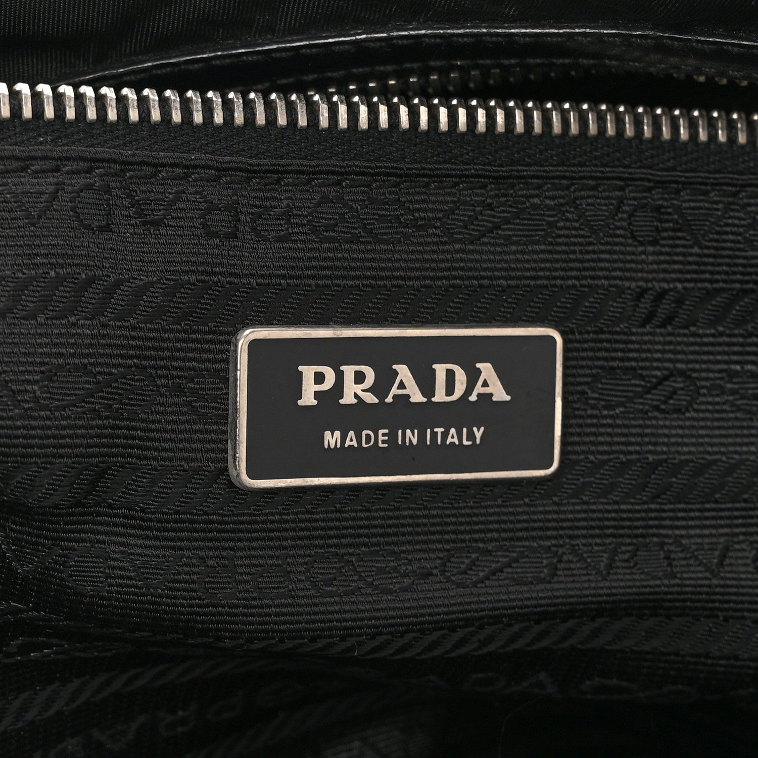 Tessuto Nylon Saffiano Tote Black