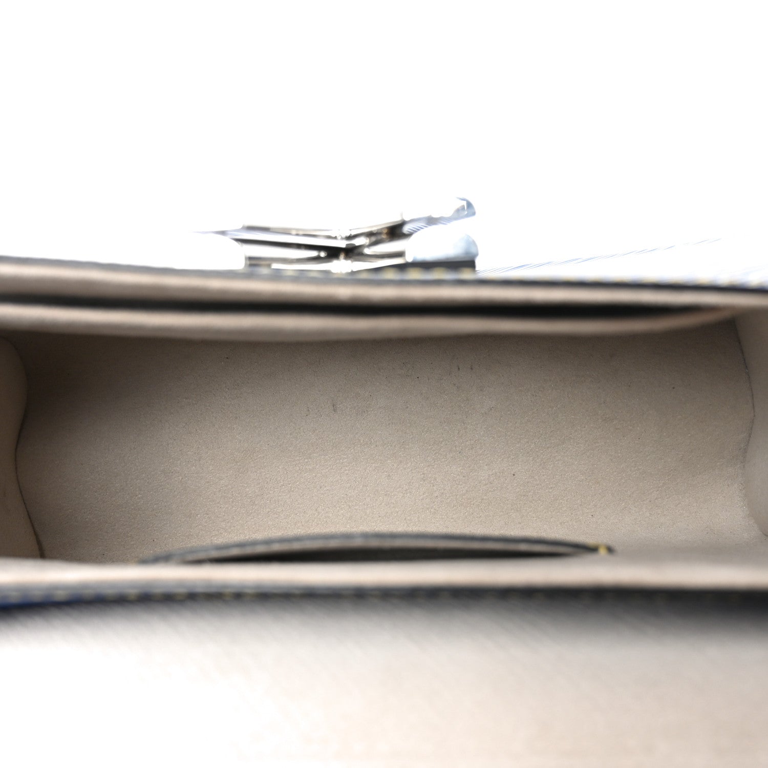 Epi Pins Twist Shoulder Bag MM Denim Light