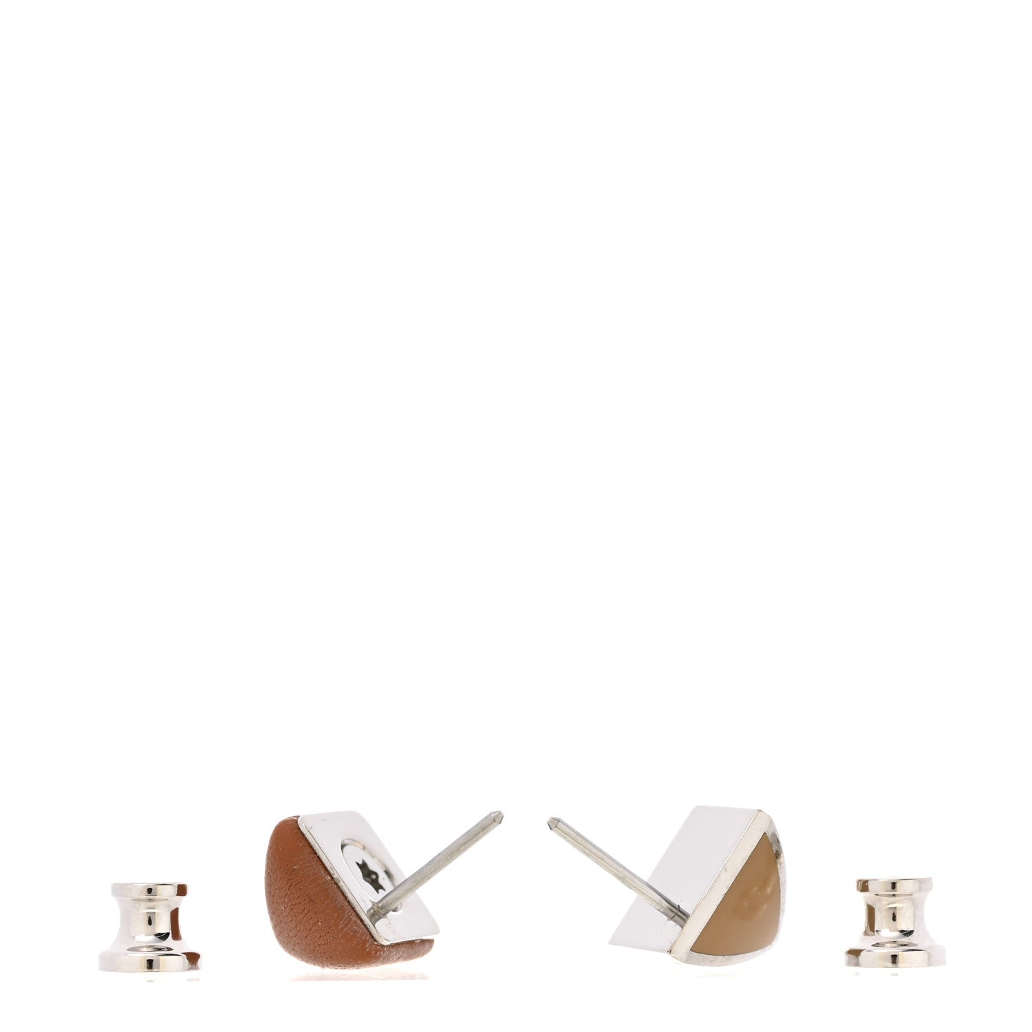 Swift Lacquered Palladium Small Medor Gaine Earrings Gold