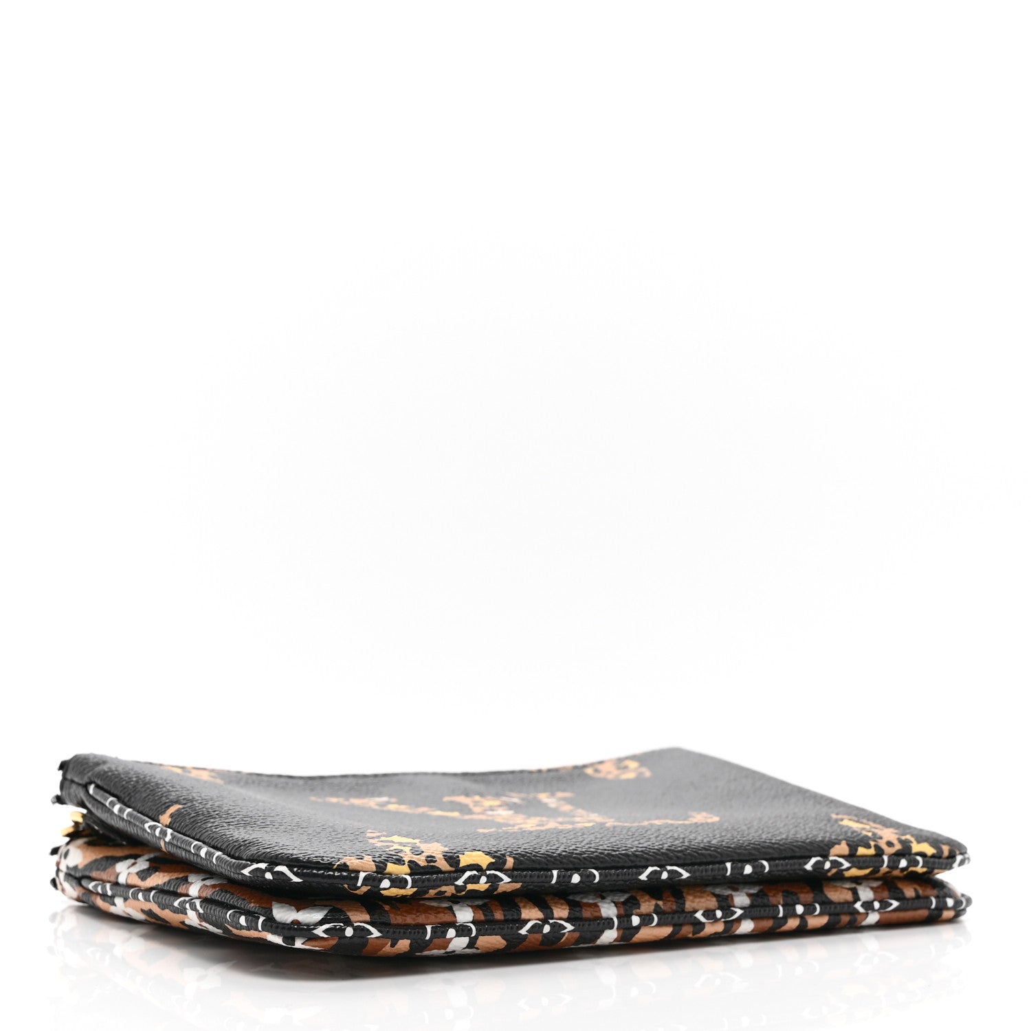 Monogram Giant Jungle Pochette Double Zip Black