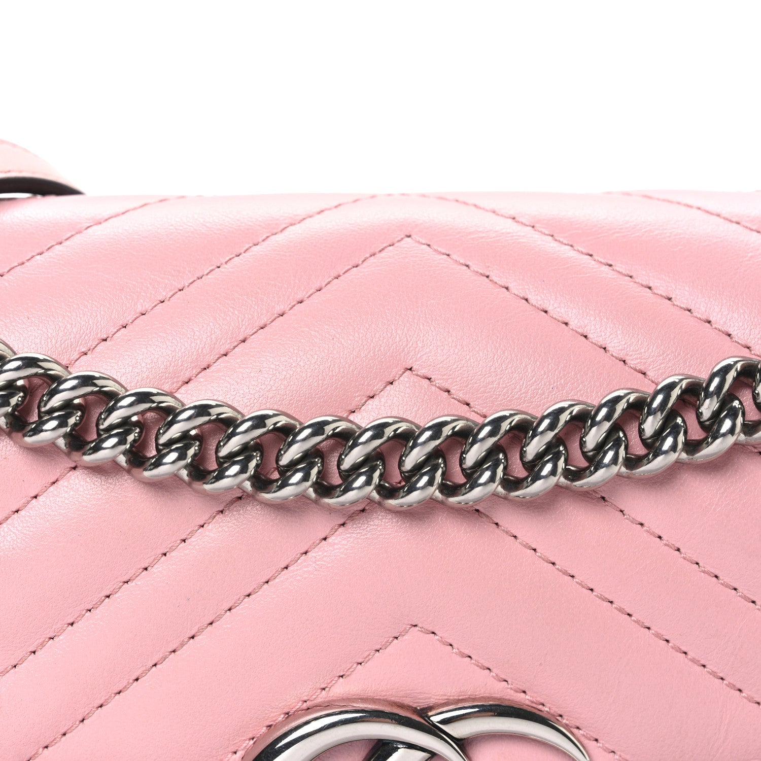Calfskin Matelasse Small GG Marmont Shoulder Bag Wild Rose