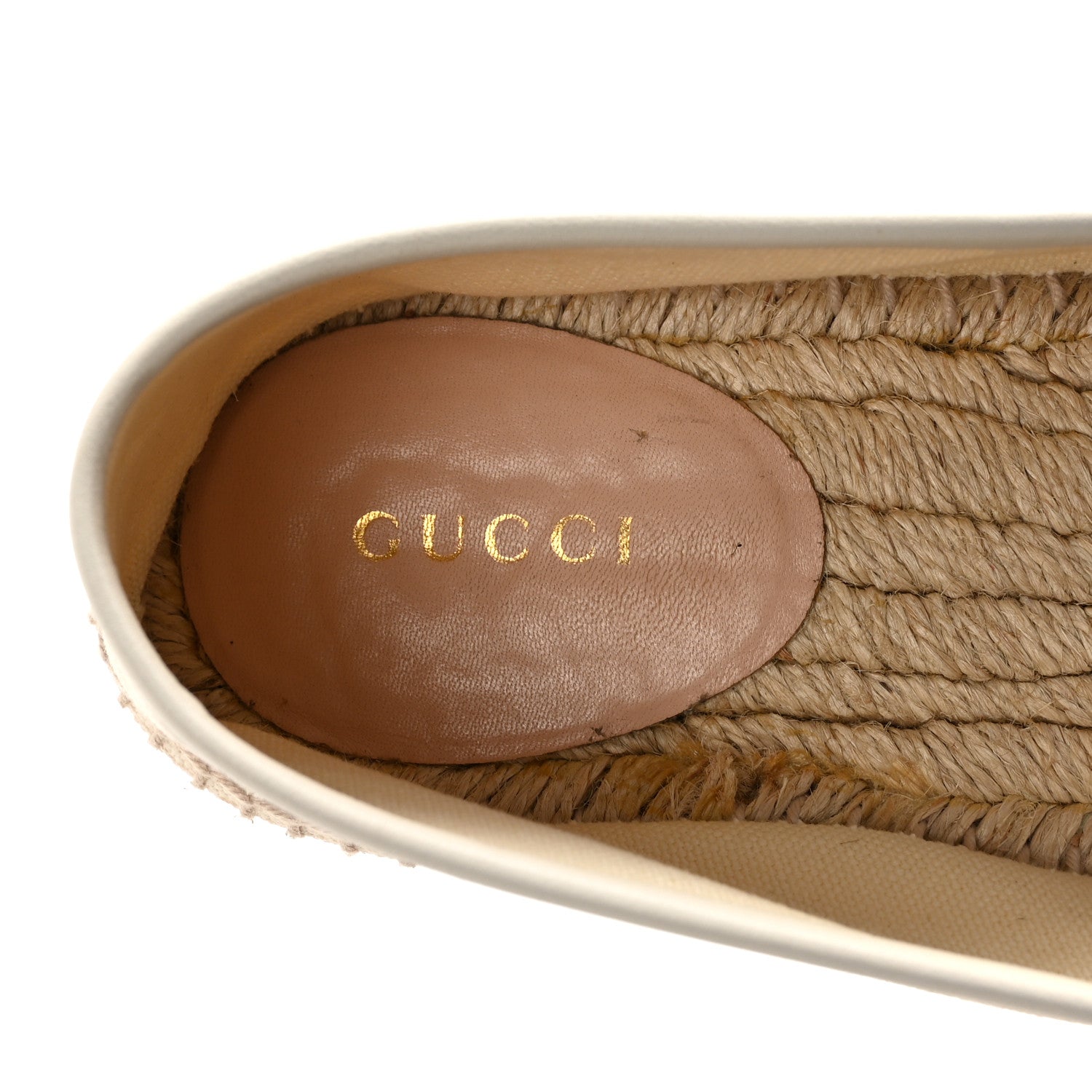Canvas Logo Espadrilles 39.5 Greggio White