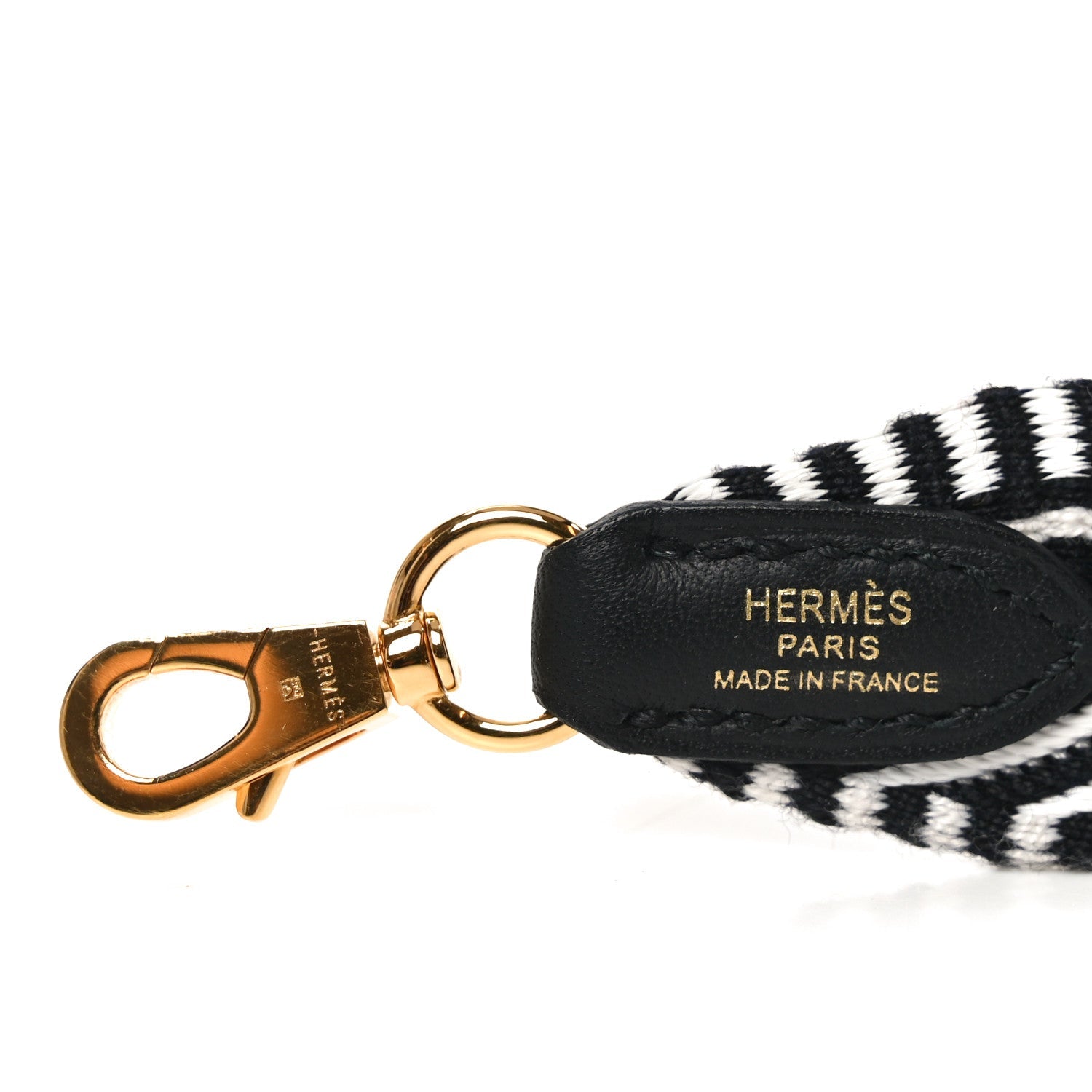 Toile Swift 25mm Sangle Cavale Shoulder Strap Black Ecru