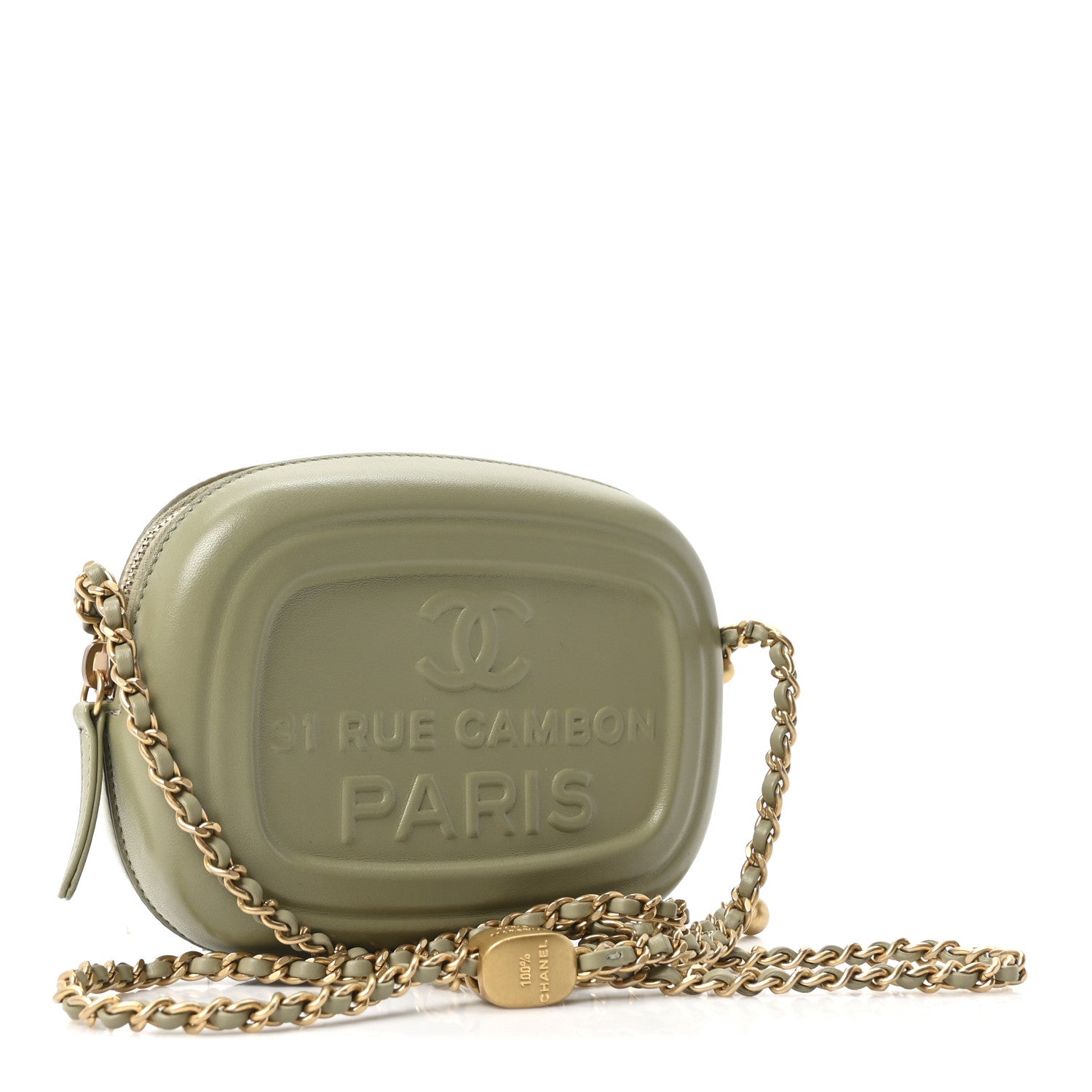 Lambskin Savon De Marseille Mini Camera Bag Khaki