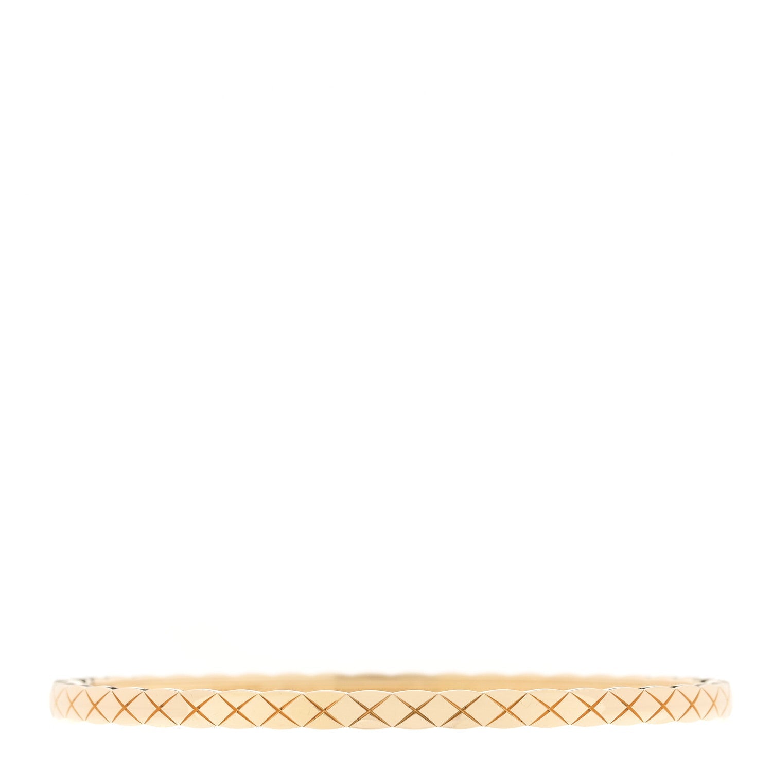 18K Yellow Gold Diamond Mini Coco Crush Cuff Bracelet L