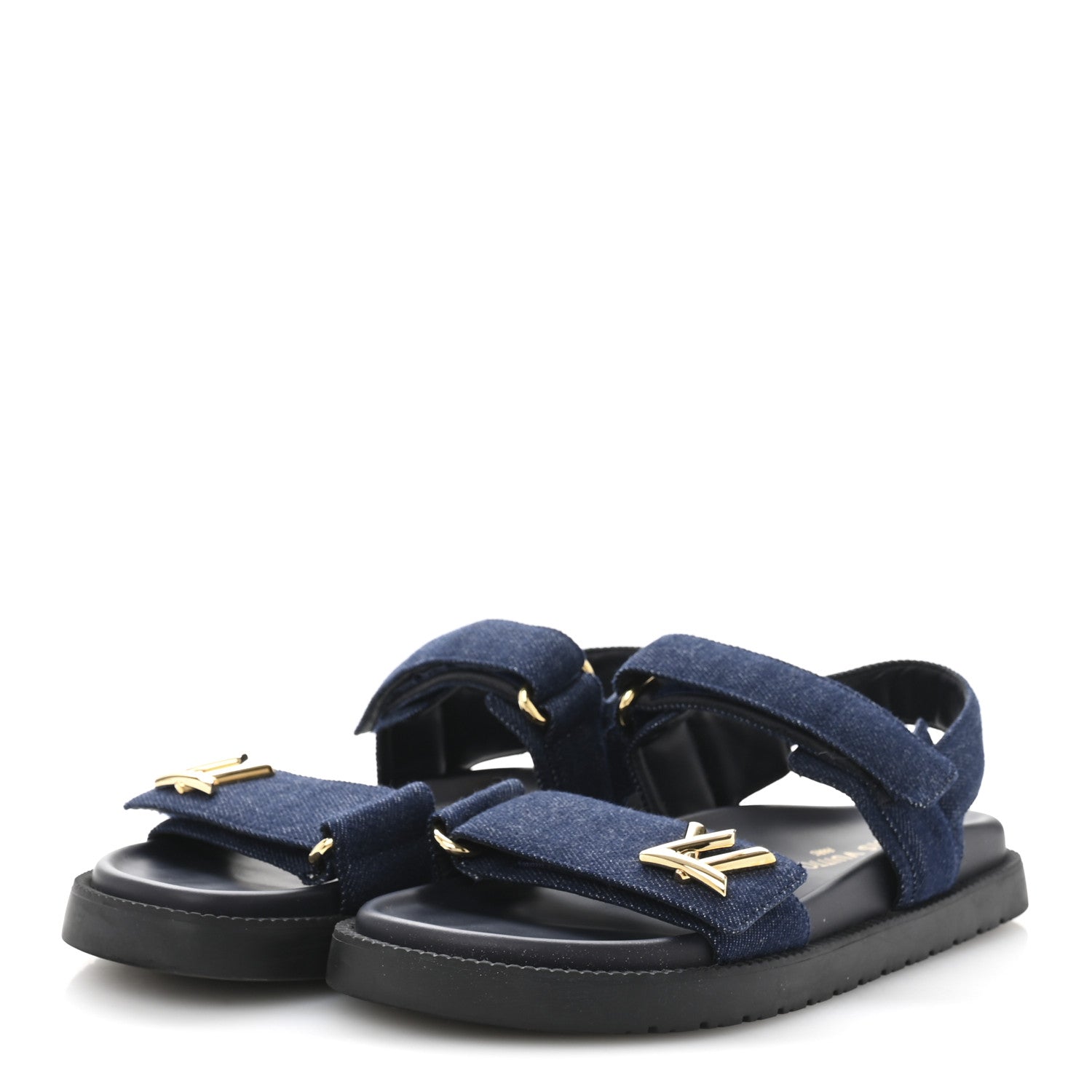 Denim Sunset Comfort Flat Sandals 37.5 Blue