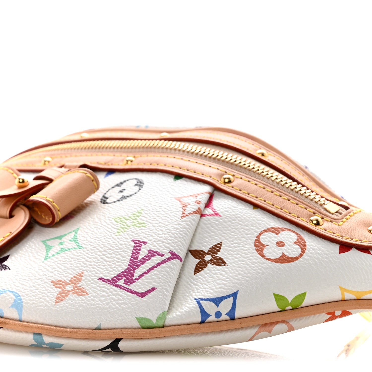 LV X TM Monogram Multicolor High Rise Bumbag White