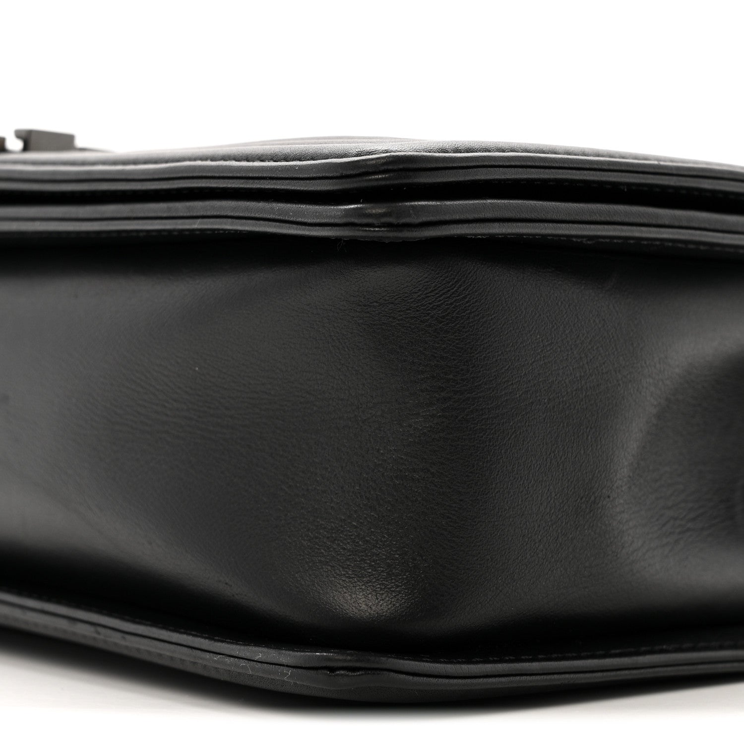 Calfskin Quilted New Medium Boy Flap So Black