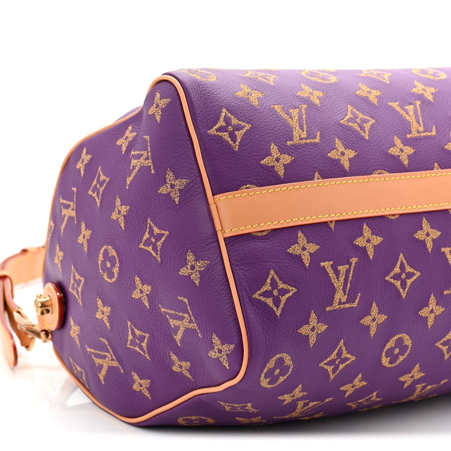 Calfskin Monogram Speedy P9 Bandouliere 30 Golden Lotus Purple