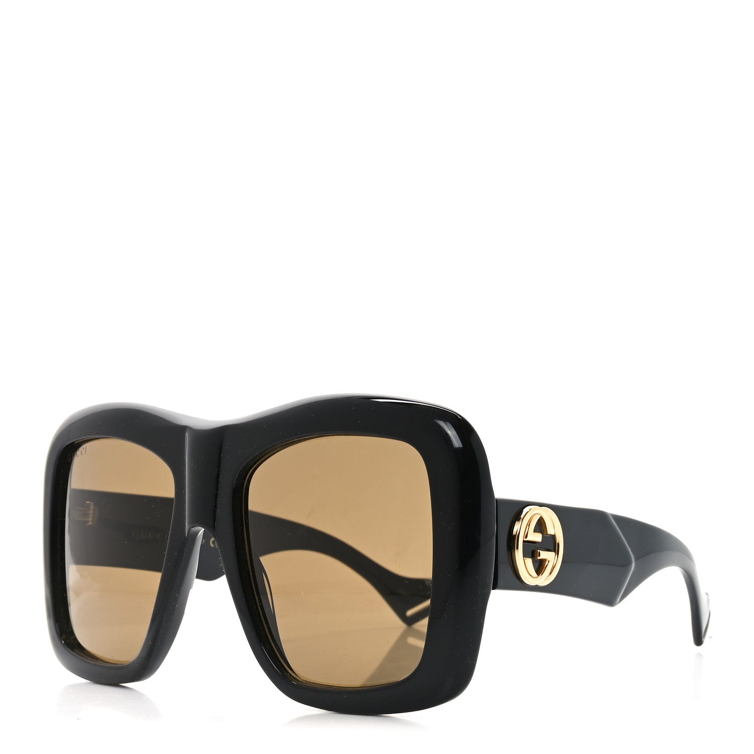 Acetate Square Frame Sunglasses GG0498S Black