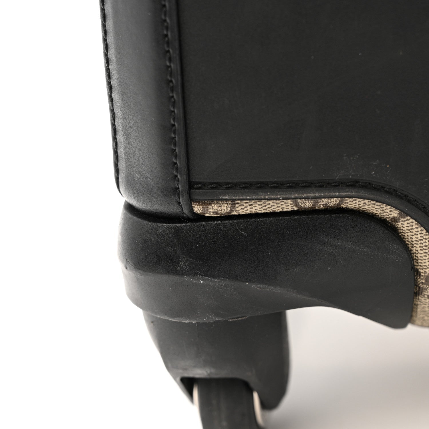 GG Supreme Monogram Calfskin Carry On Trolley Beige Ebony Black