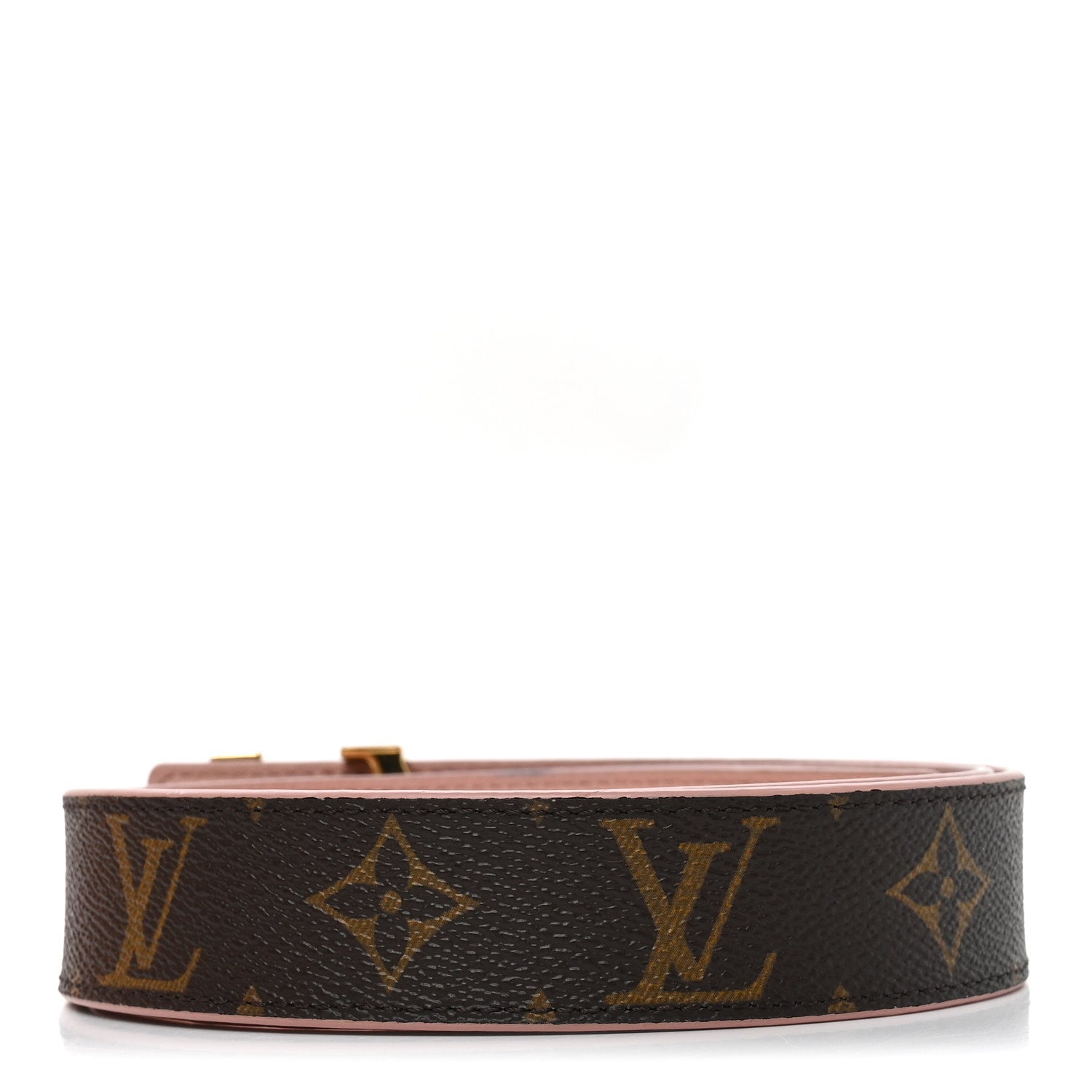 Calfskin Monogram 30mm LV Initiales Reversible Belt 80 32 Rose Ballerine