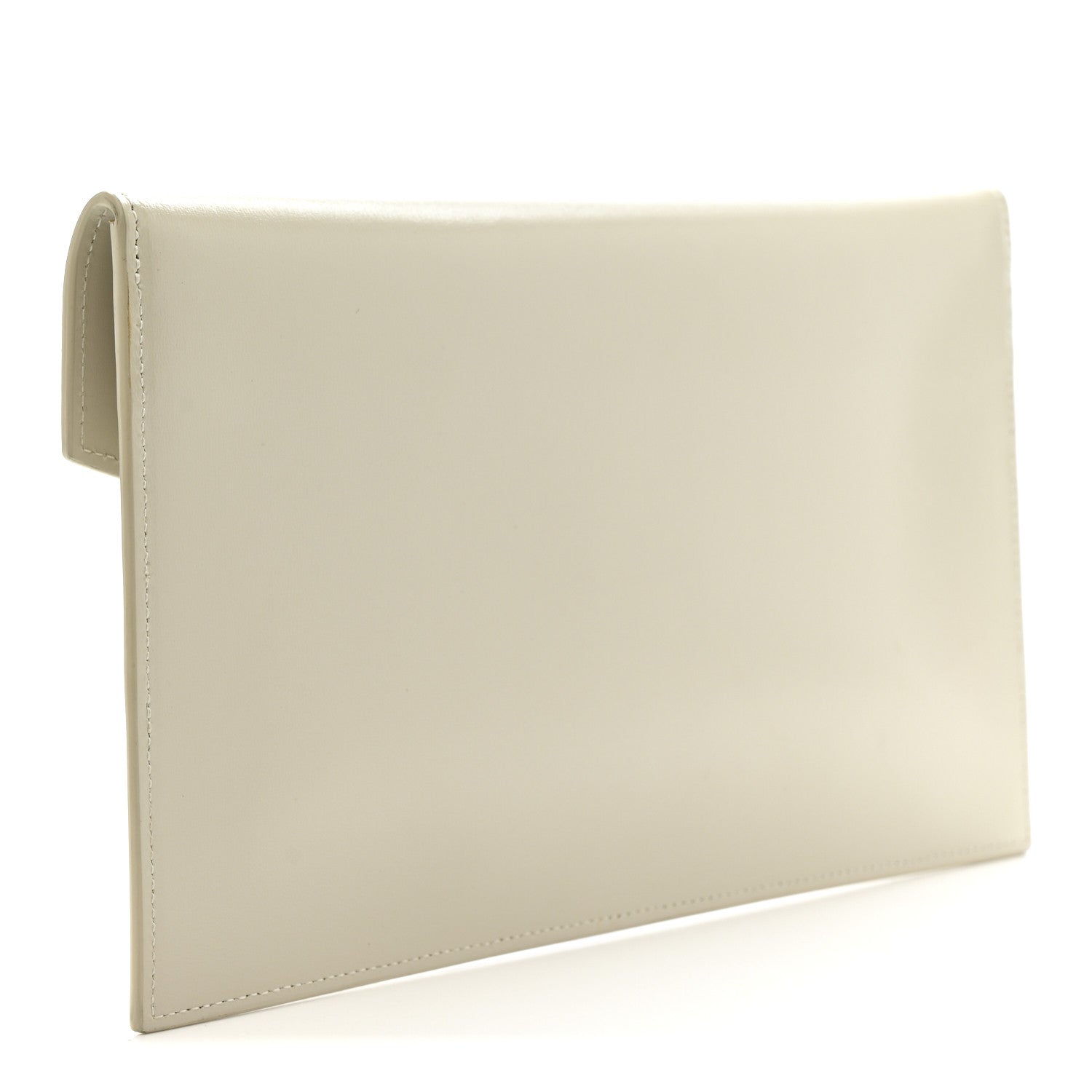 Smooth Shiny Calfskin Uptown Pouch Blanc Vintage