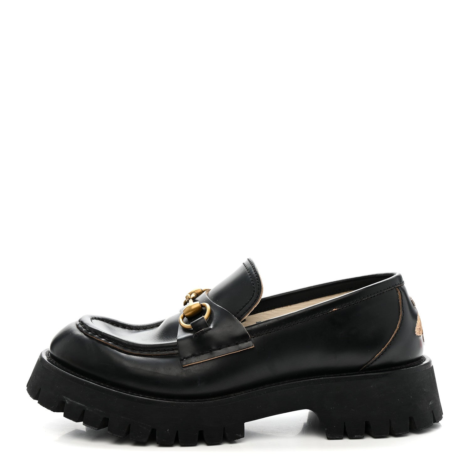 Cordovan Lux Womens Harald Horsebit 25mm Platform Loafers 39 Black