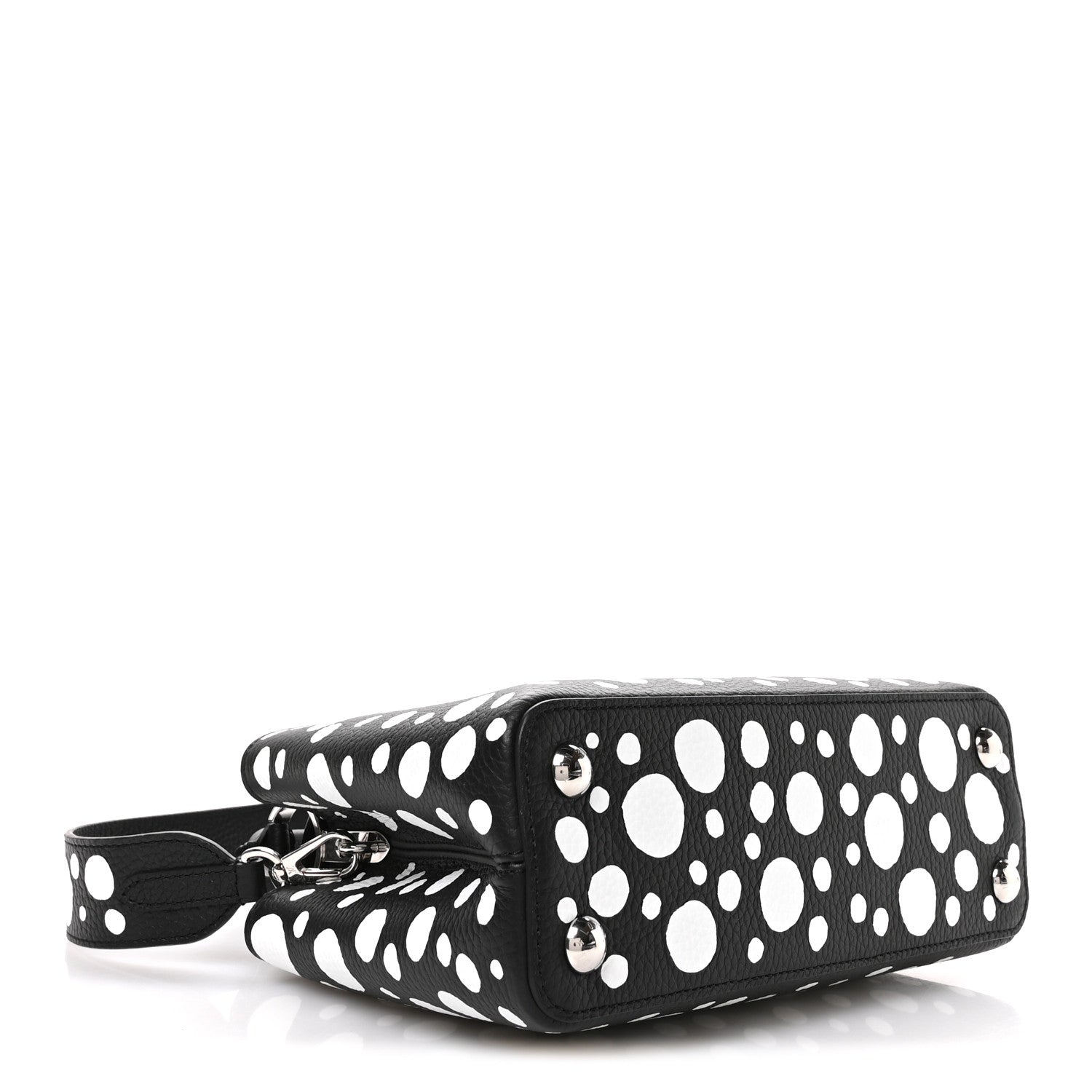 LV X YK Taurillon Capucines BB Black White