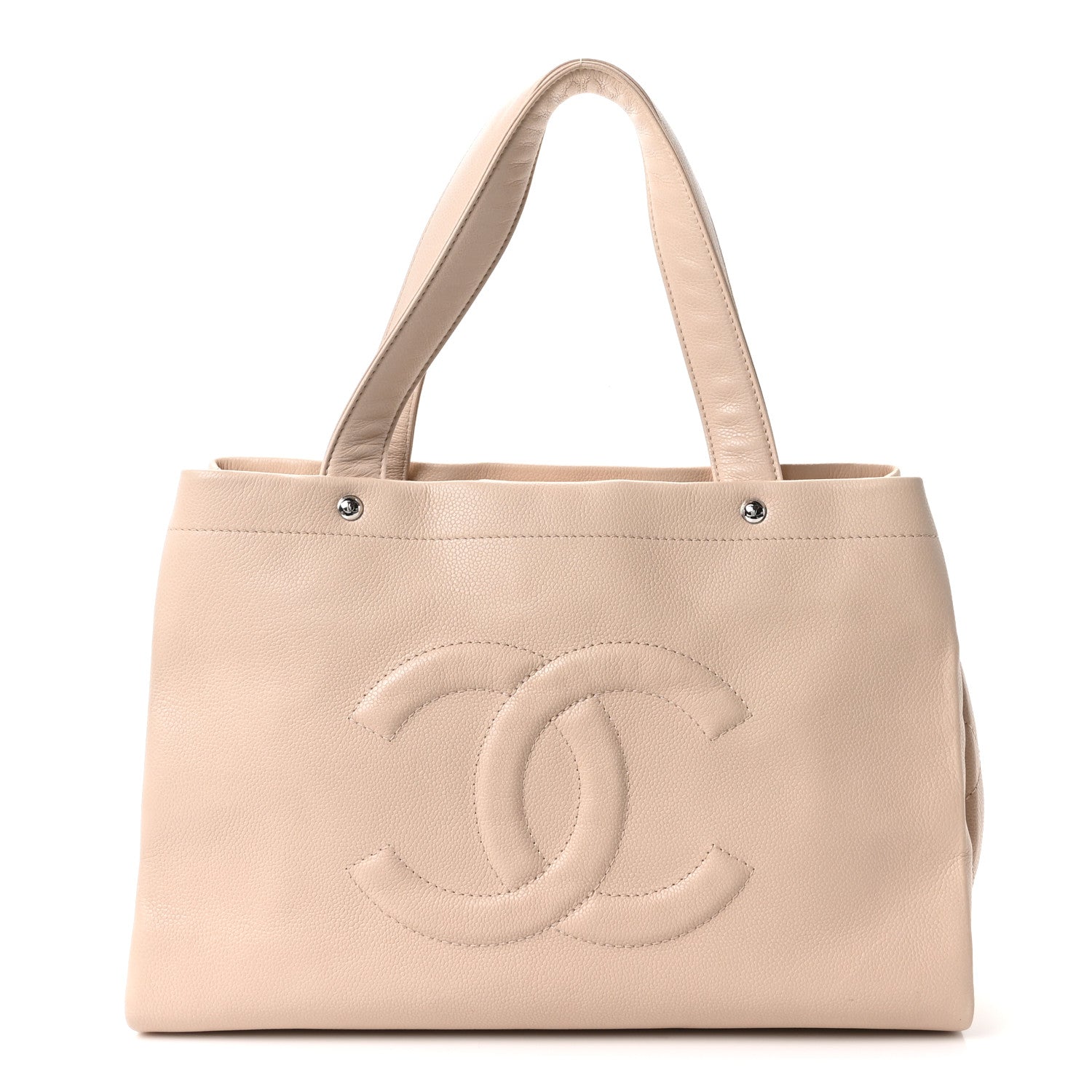 Caviar CC Tote Beige