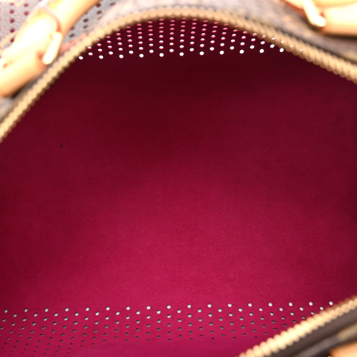 Monogram Perforated Speedy 30 Fuchsia