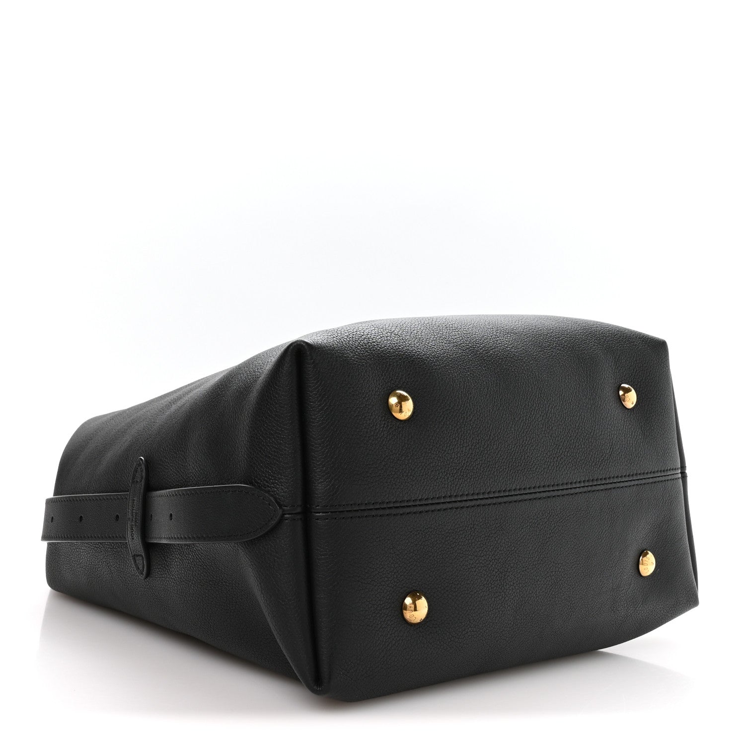 Grained Calfskin Low Key Hobo MM Black