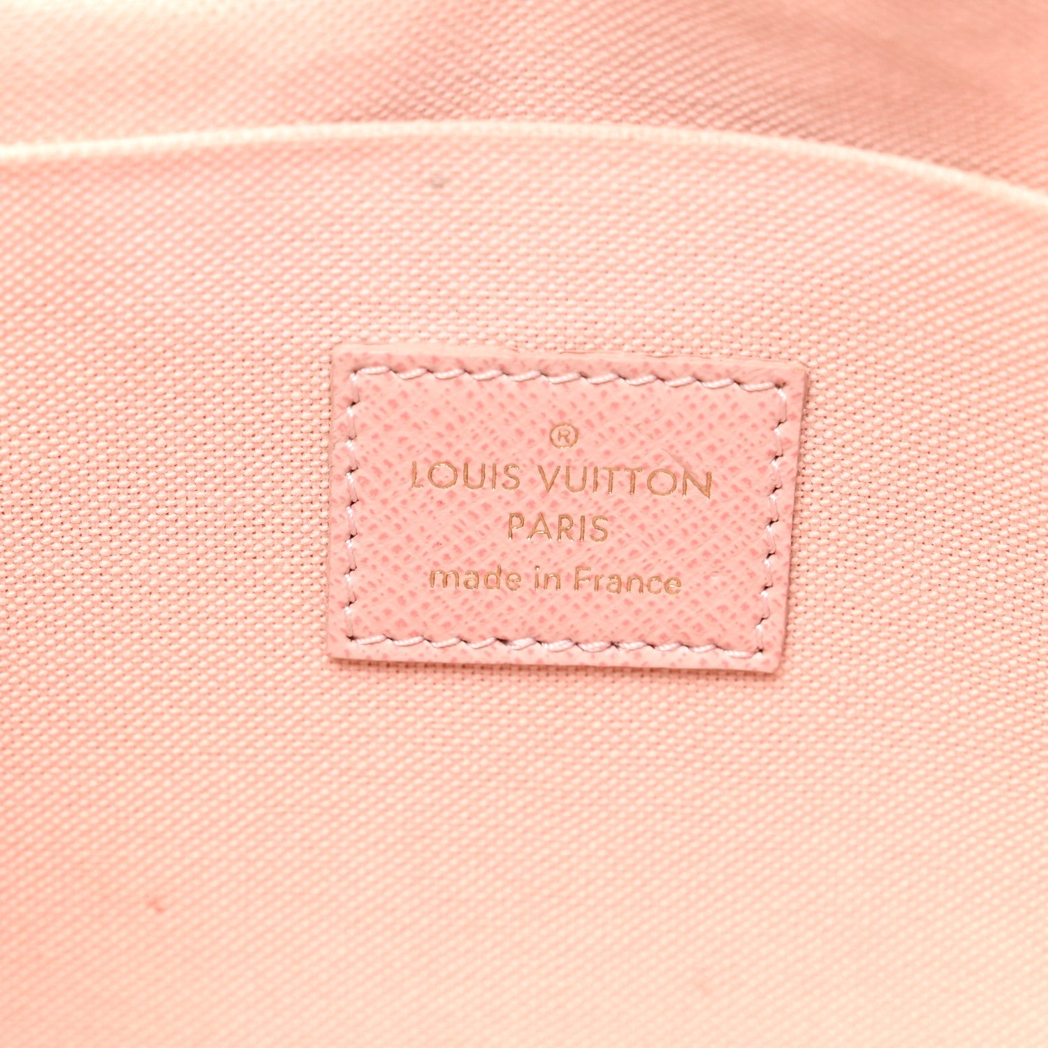 Damier Azur Pochette Felicie Chain Wallet Rose Ballerine