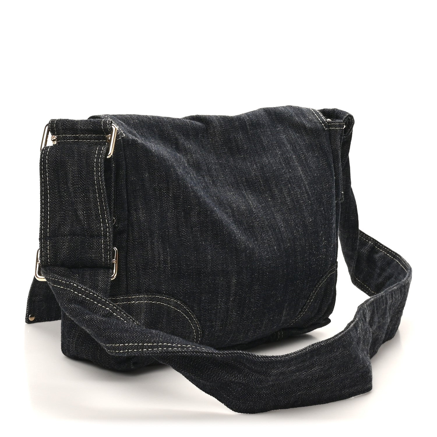 Denim CC Messenger Bag Blue