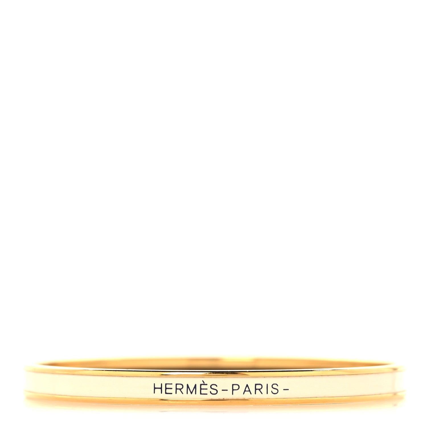 Enamel Printed Extra Narrow Uni Bracelet 70 Creme