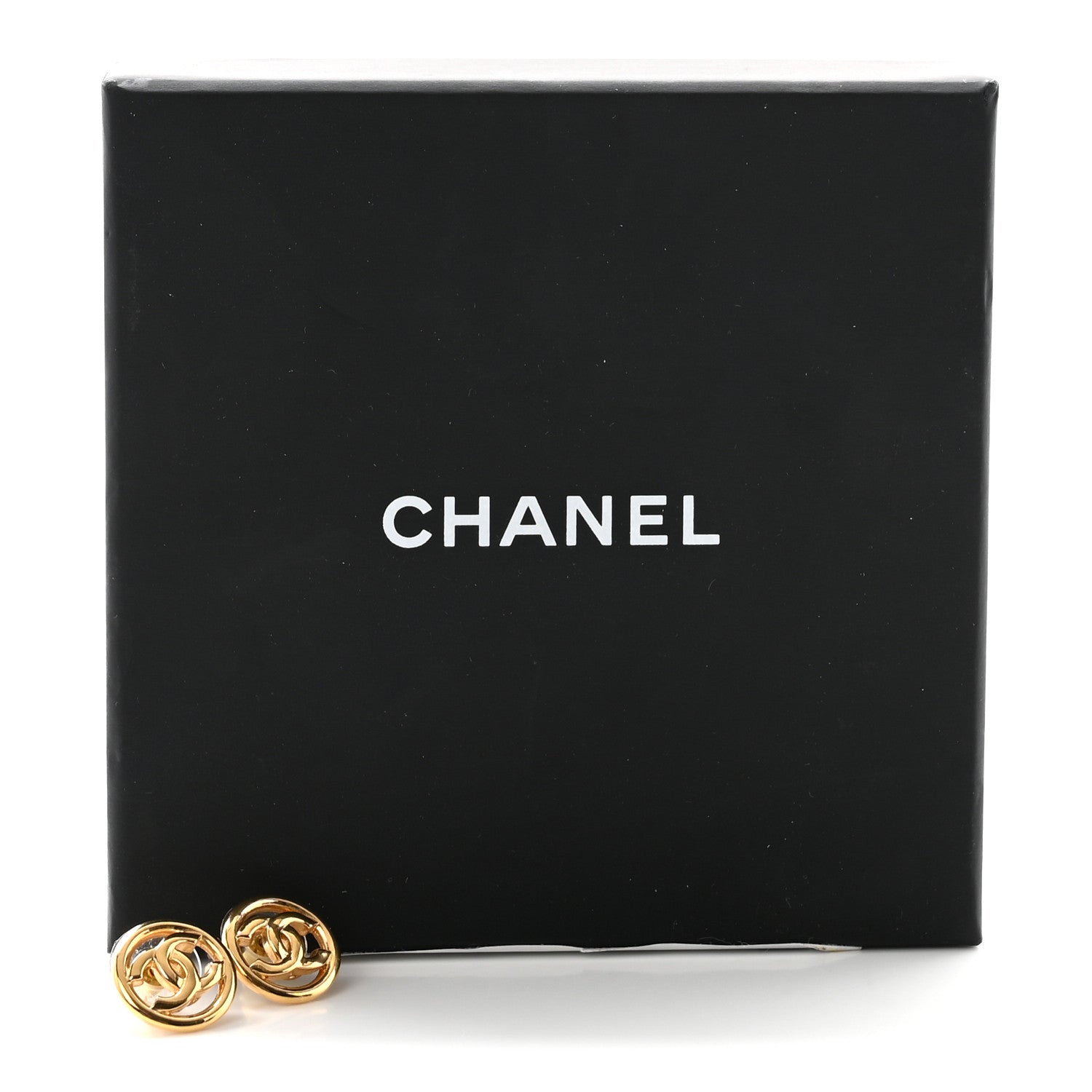 CC Round Earrings Gold