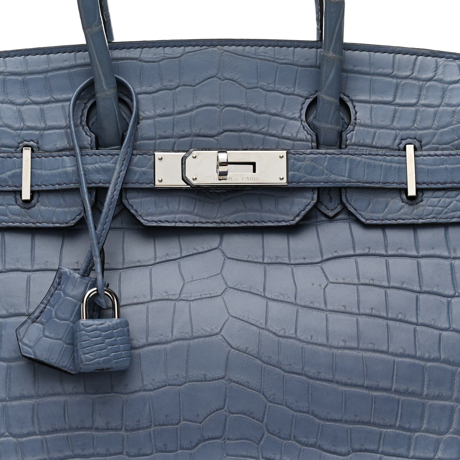 Matte Niloticus Crocodile Birkin 30 Bleu Ciel