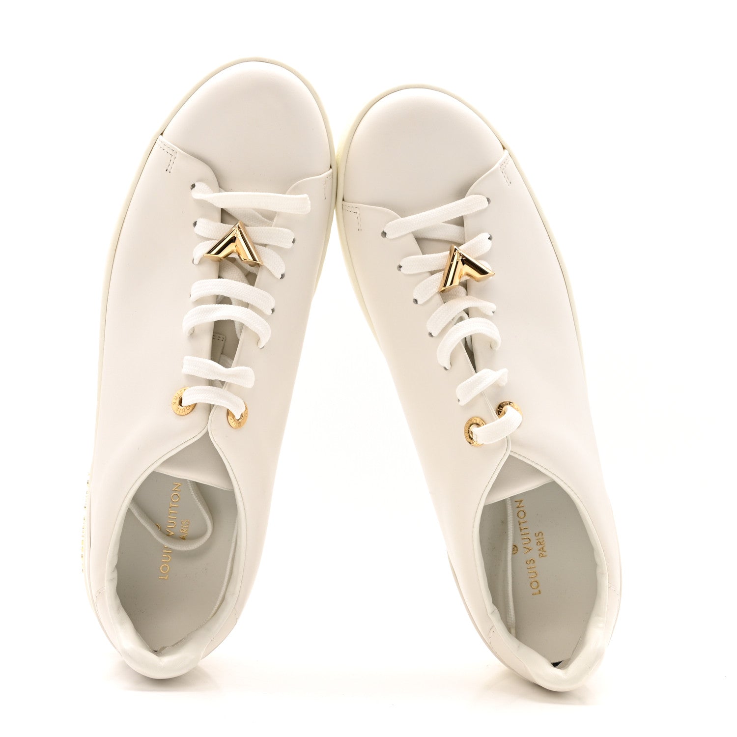 Calfskin Frontrow Sneakers 40 White