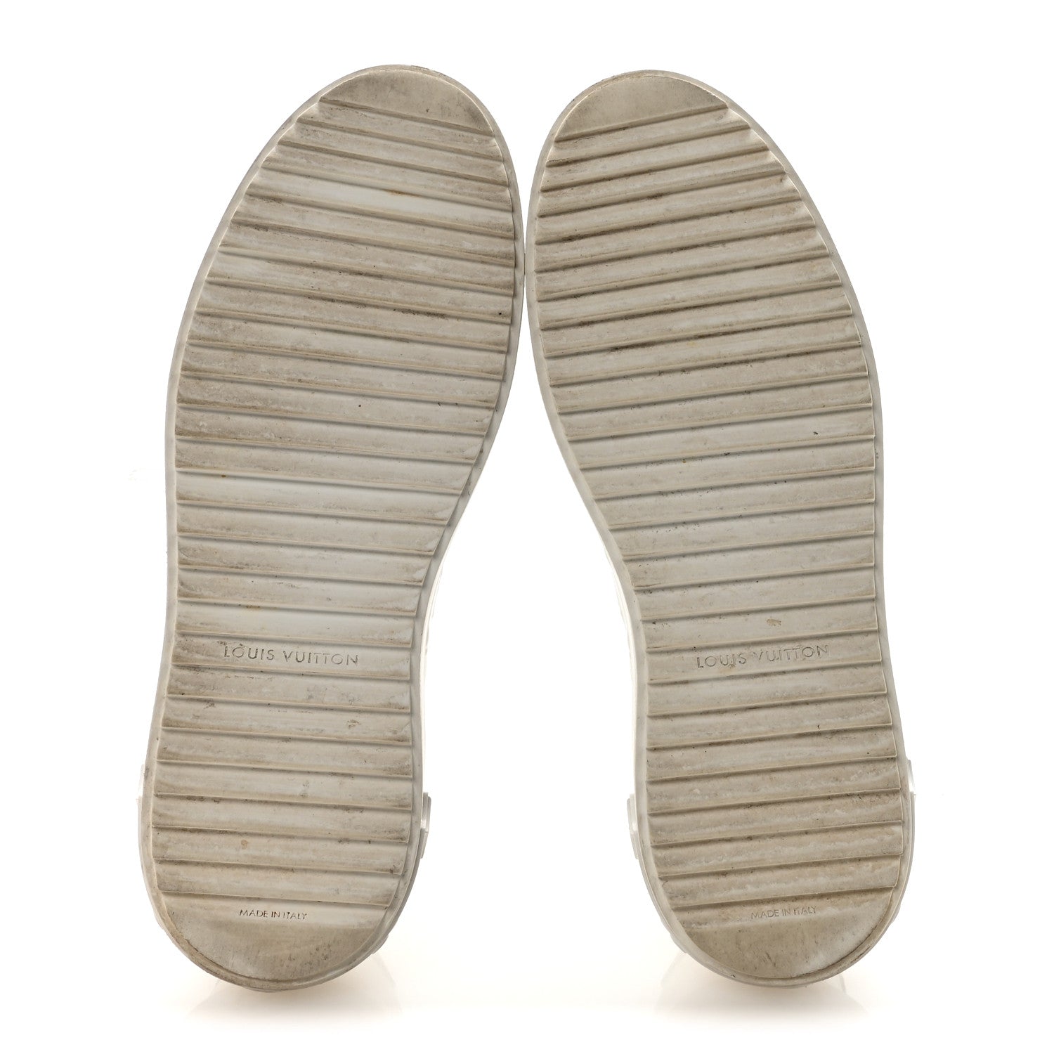 Lambskin Embossed Monogram Time Out Sneakers 40 White