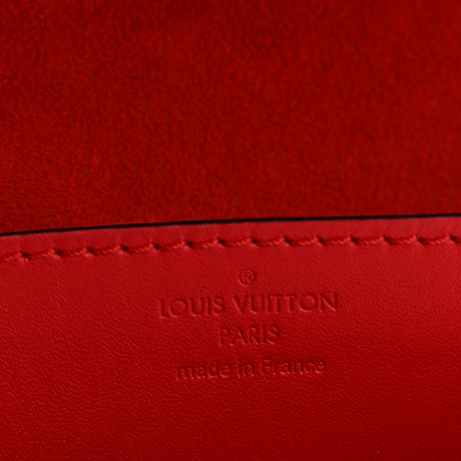 Calfskin Chain Louise MM Red