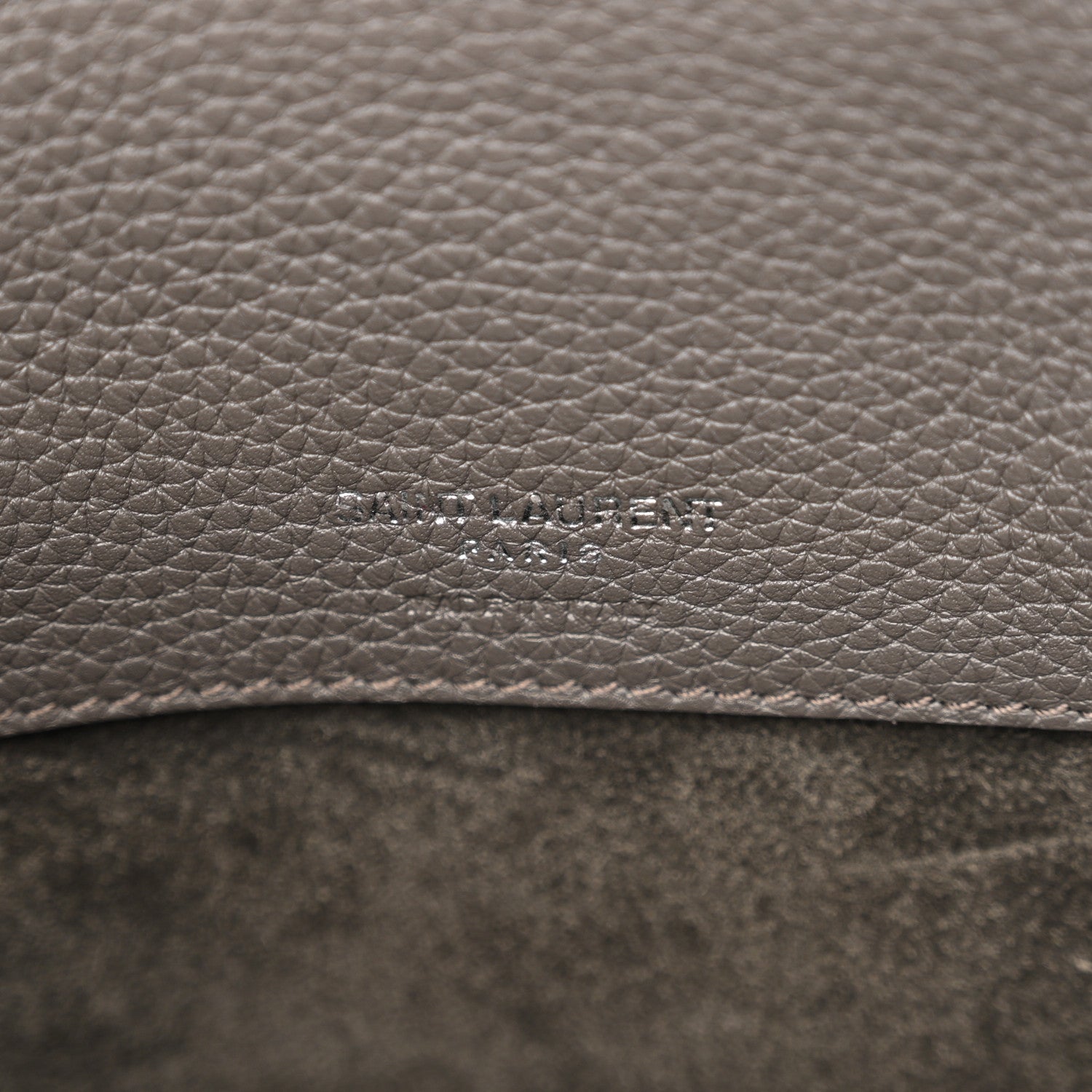 Grained Calfskin Nano Supple Sac De Jour Fog