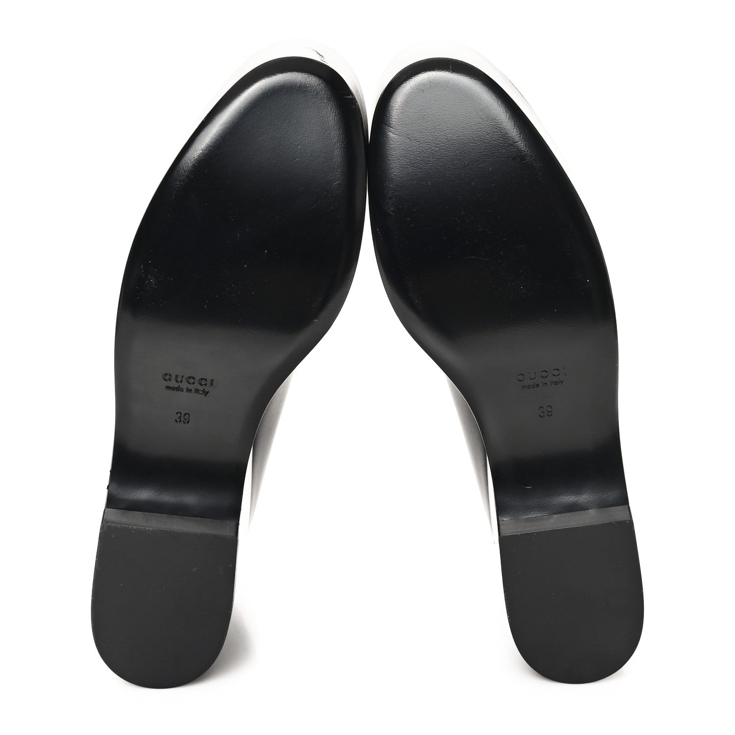 Ancora Calfskin Womens Horsebit Platform Loafers 39 Black