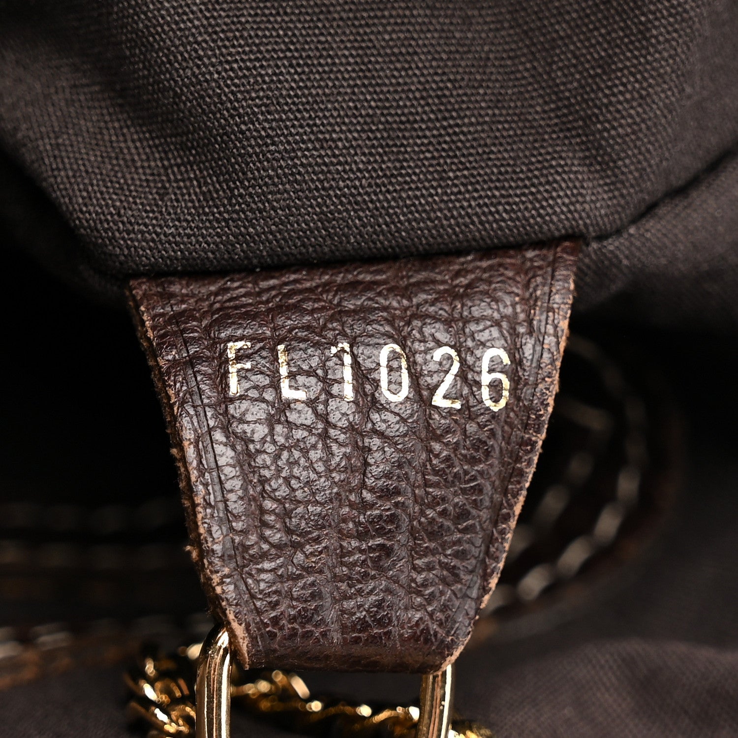 Mini Lin Monogram Bucket Bag Ebene