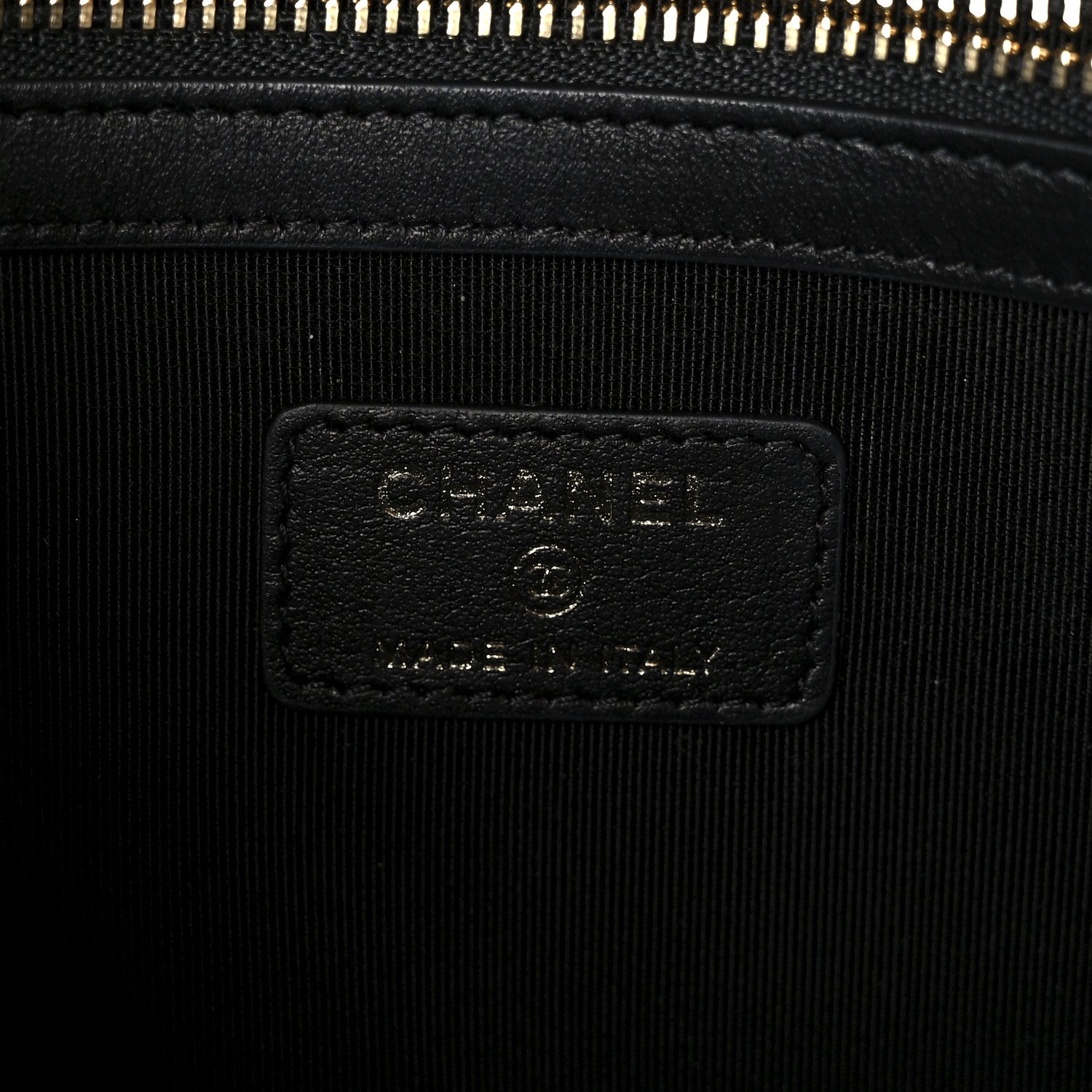 Tweed Quilted Medium Cosmetic Pouch Black Ecru White