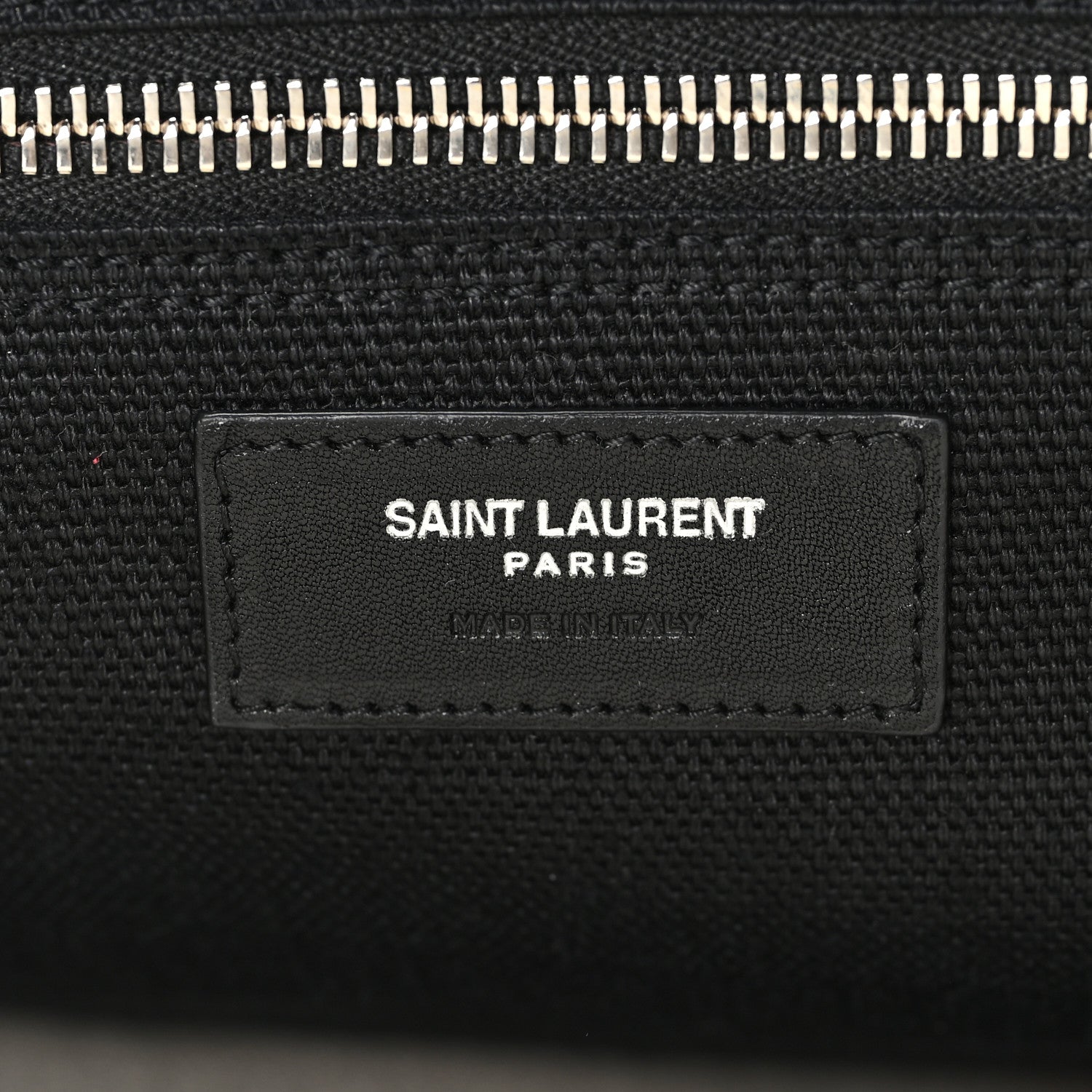 Linen Calfskin Small Rive Gauche Tote Natural Black