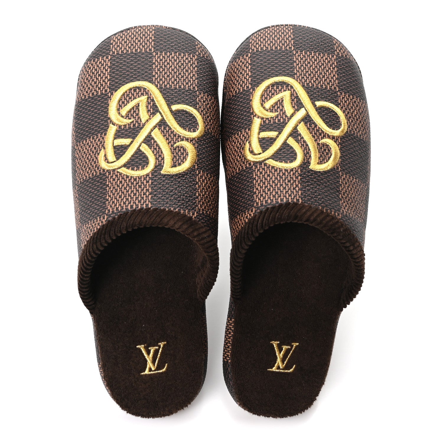 Damier Ebene Palace Slippers 7 Mocha