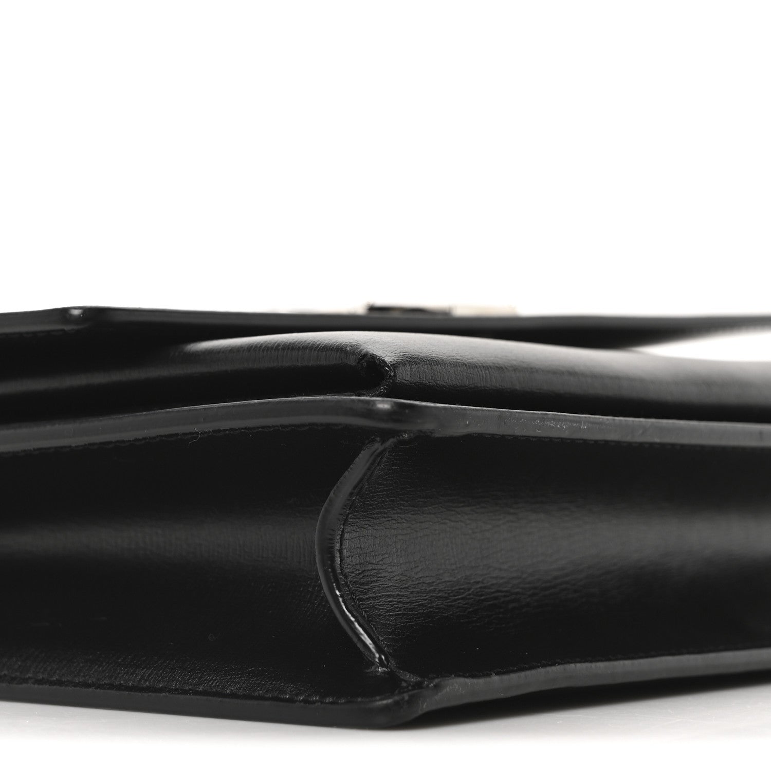 Smooth Calfskin Medium Monogram Sunset Satchel Black