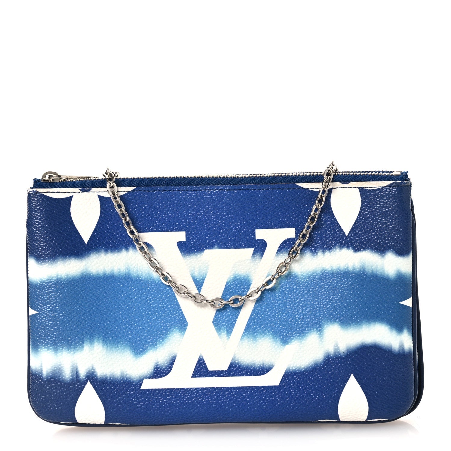 Monogram Giant Escale Double Zip Pochette Blue
