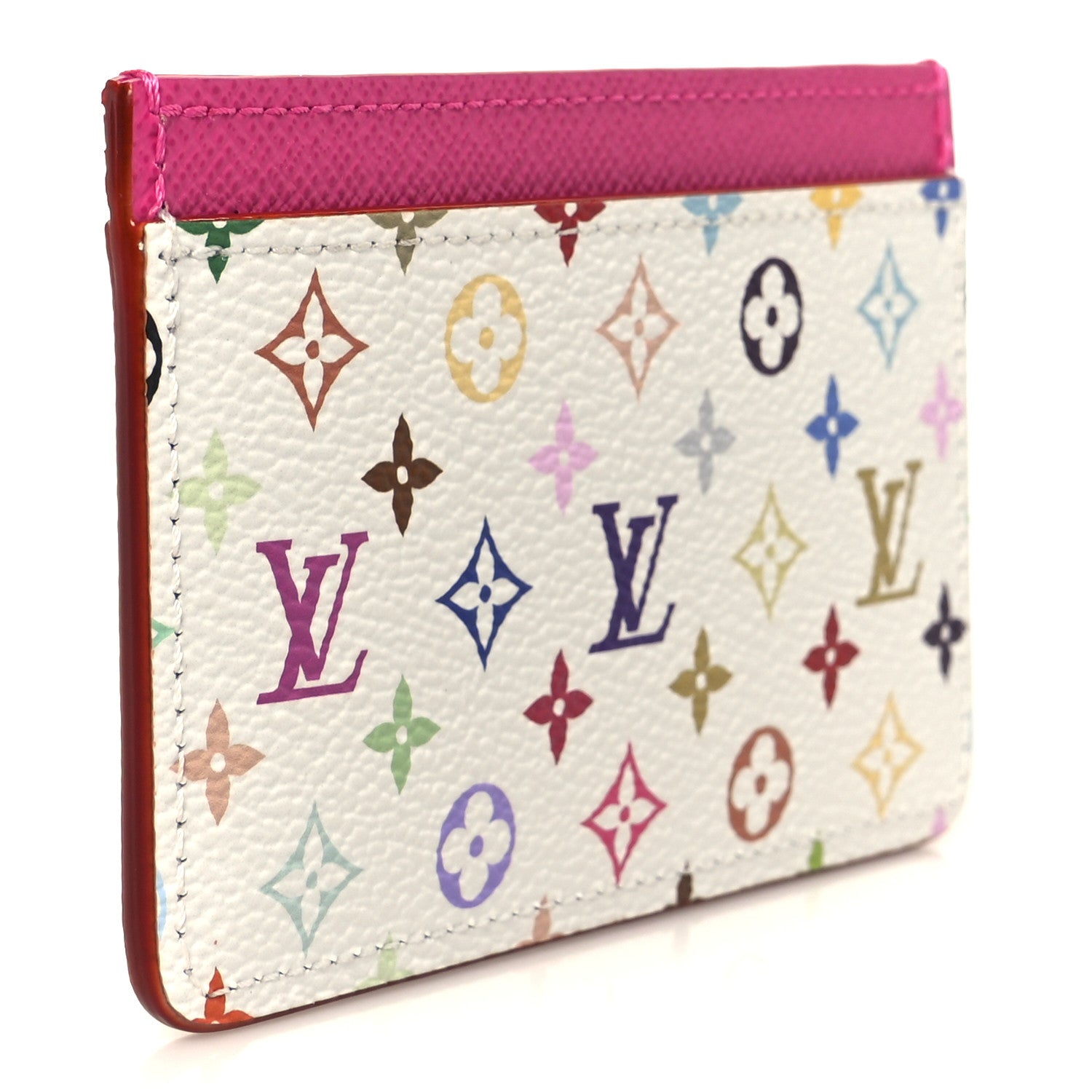 LV X TM Monogram Multicolor Card Holder Kawaii Pink