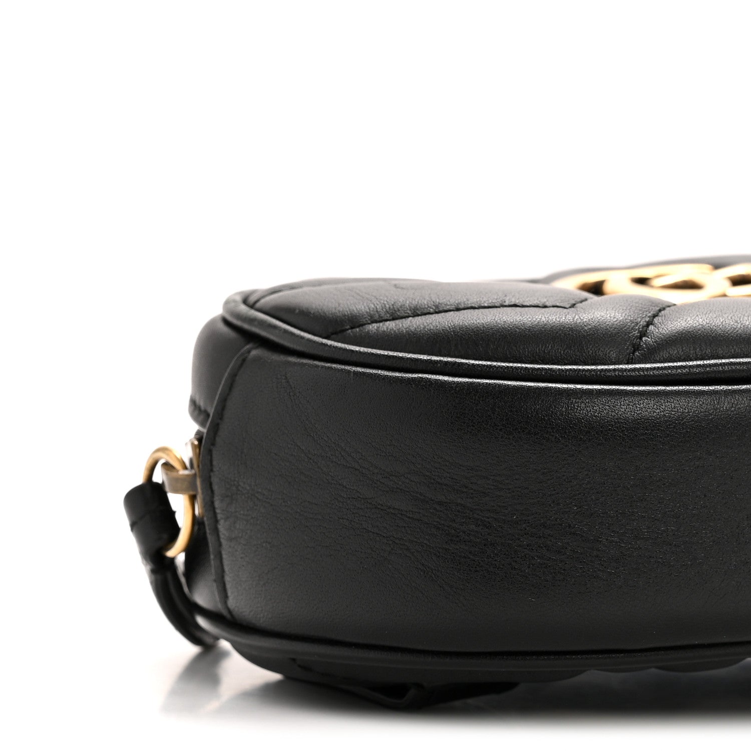 Calfskin Matelasse GG Marmont Belt Bag 95 38 Black