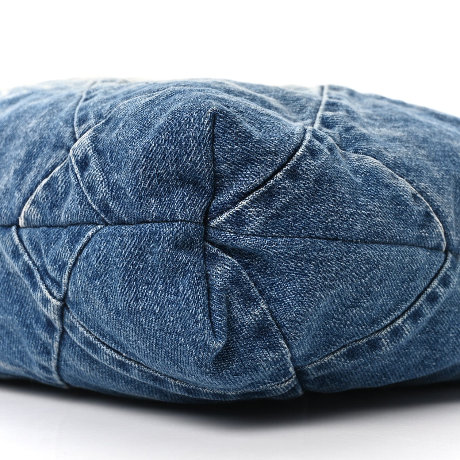 Denim Quilted Chanel 22 Blue