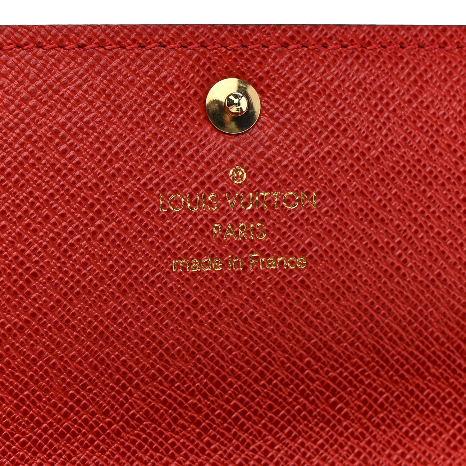 Monogram Groom Sarah Wallet Red