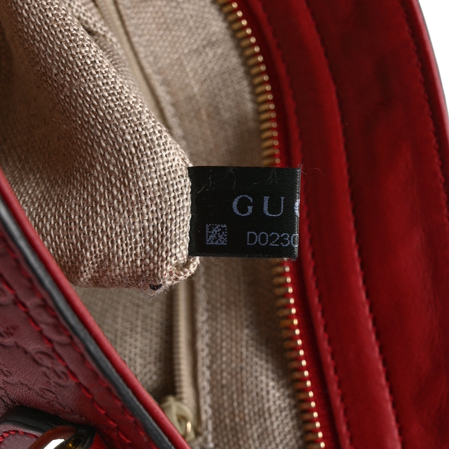 Microguccissima Small Bree Tote Red