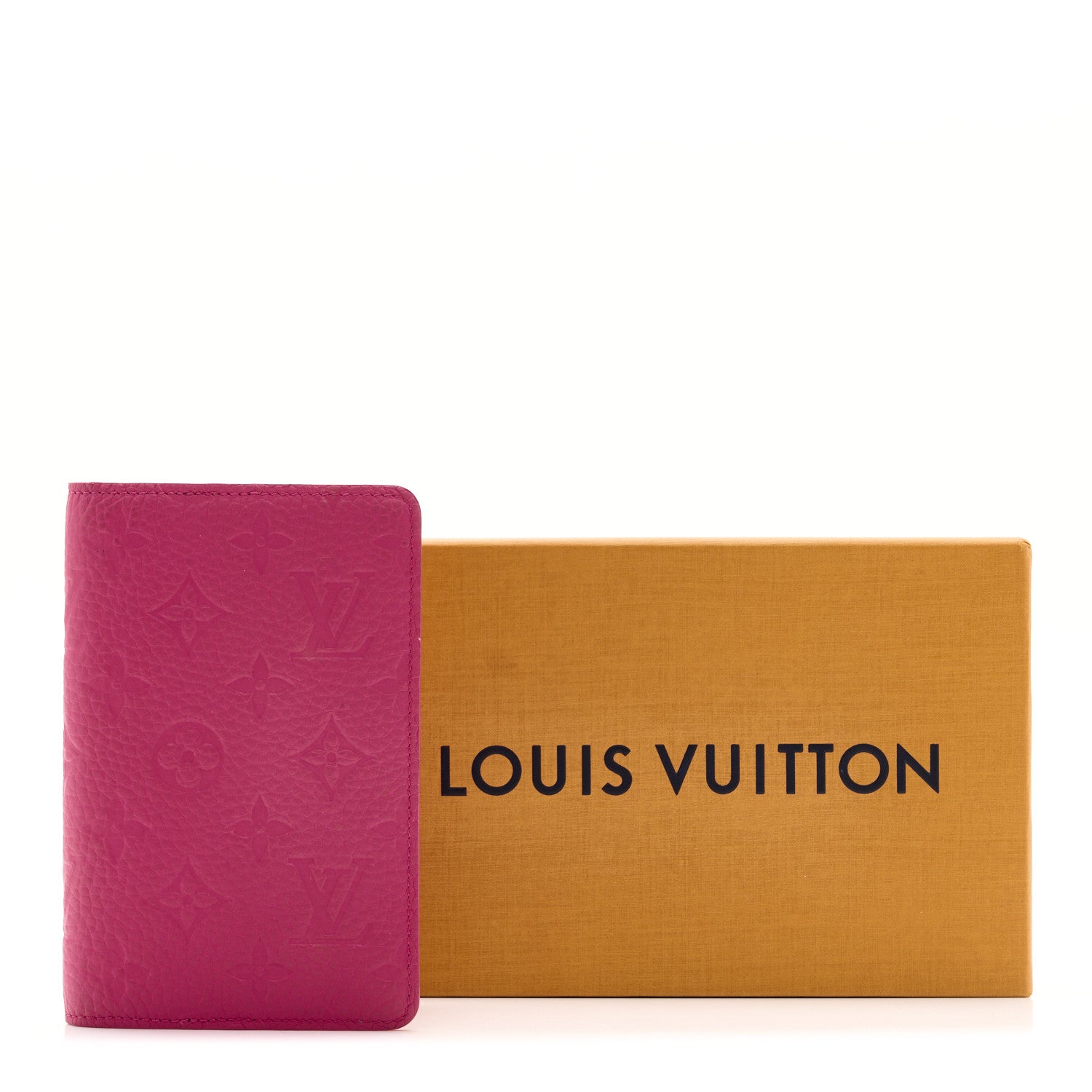 Taurillon Monogram Emily Notebook Cover PM Pink