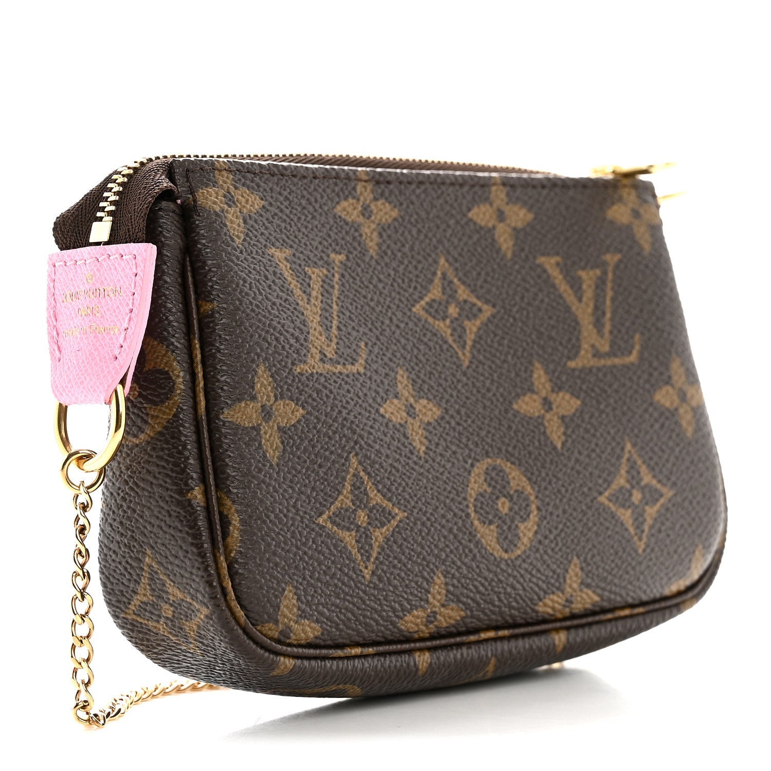 Monogram 2022 Christmas Animation Paris Mini Pochette Accessories Pink
