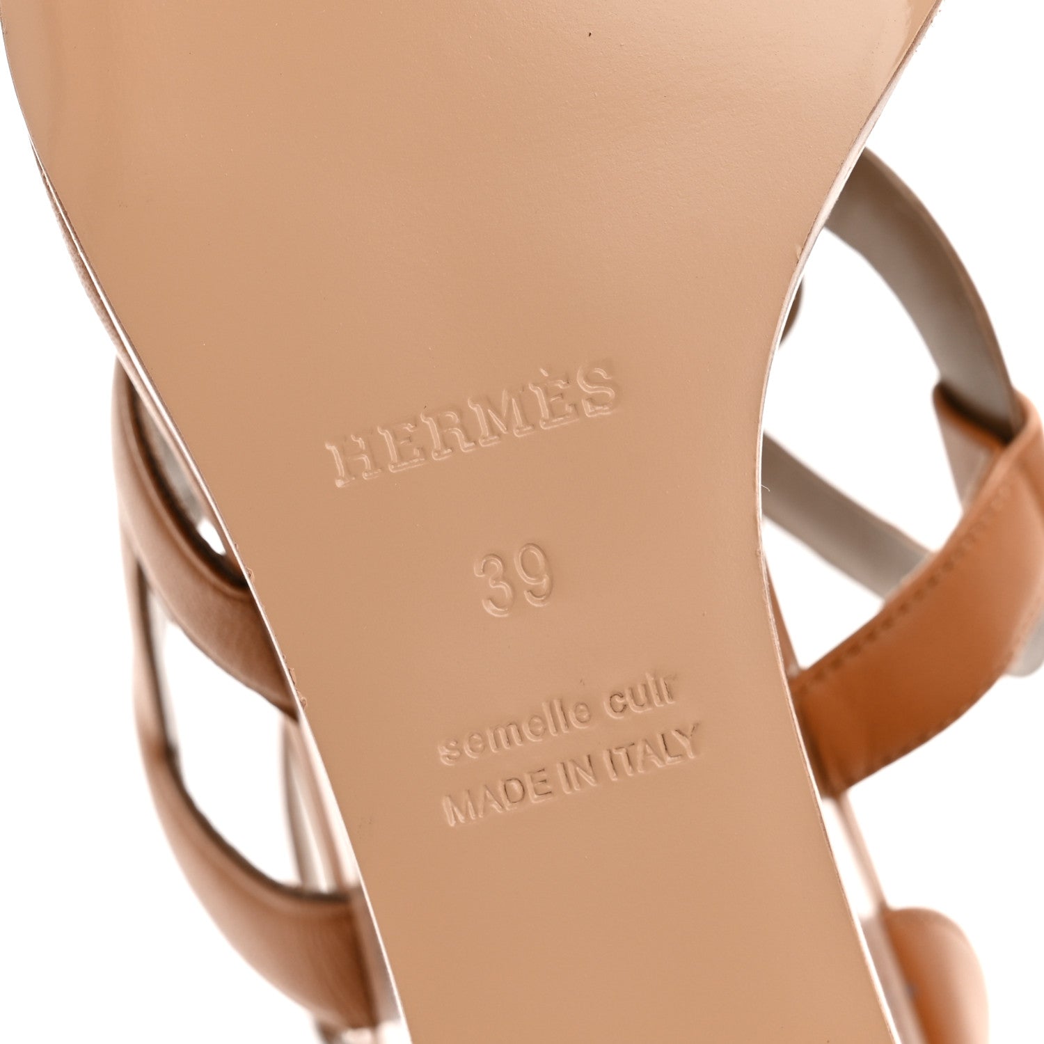 Nappa Brisbane Wedge Sandals 39 Naturel
