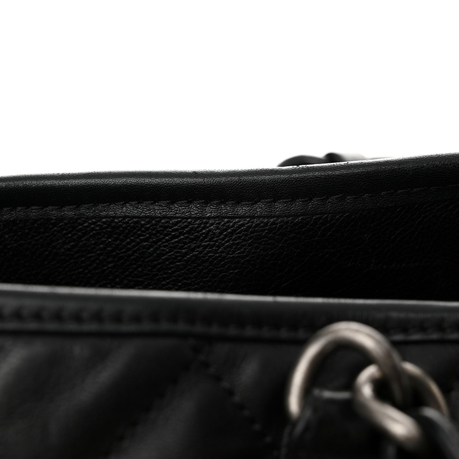 Calfskin Quilted Small Casual Riviera Tote Black