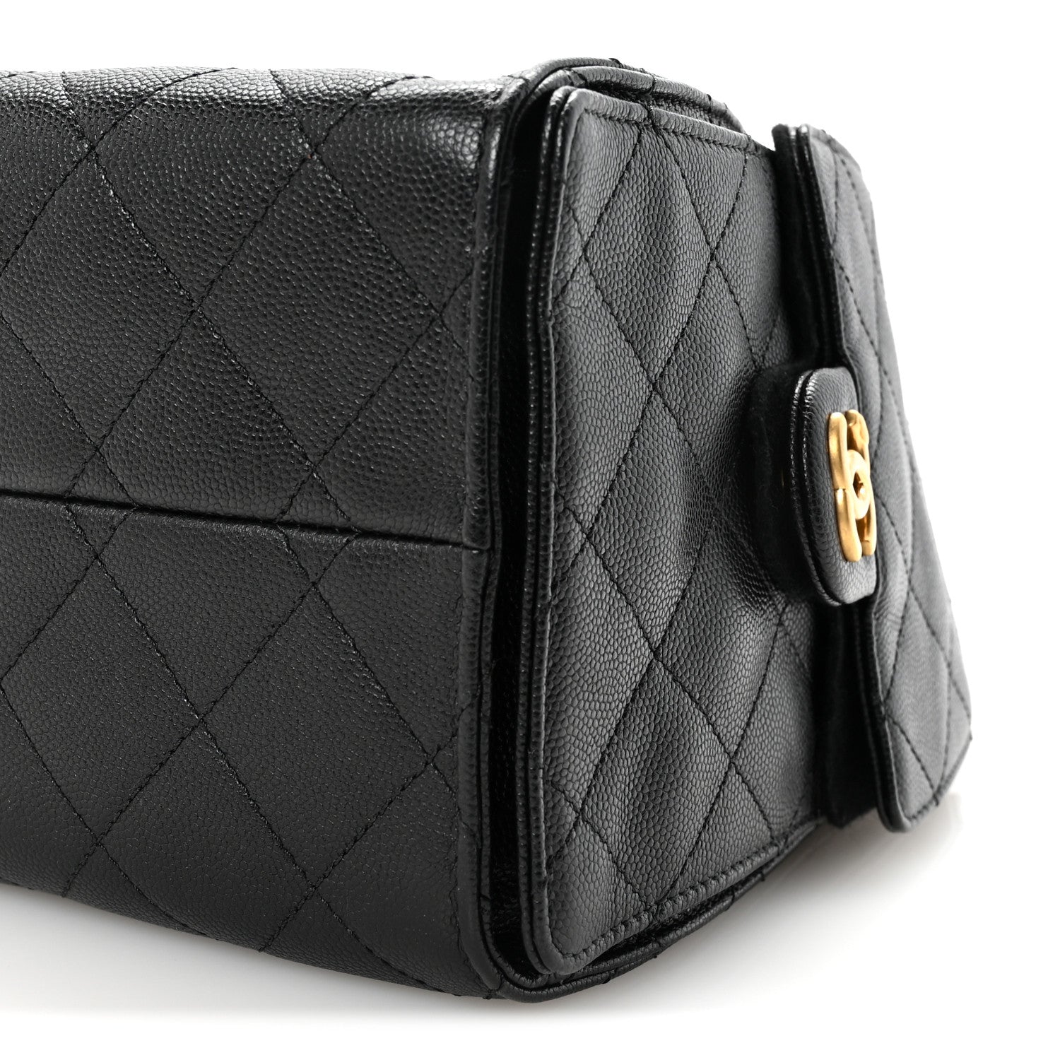 Caviar Quilted Small Chanel 25 Handbag Black