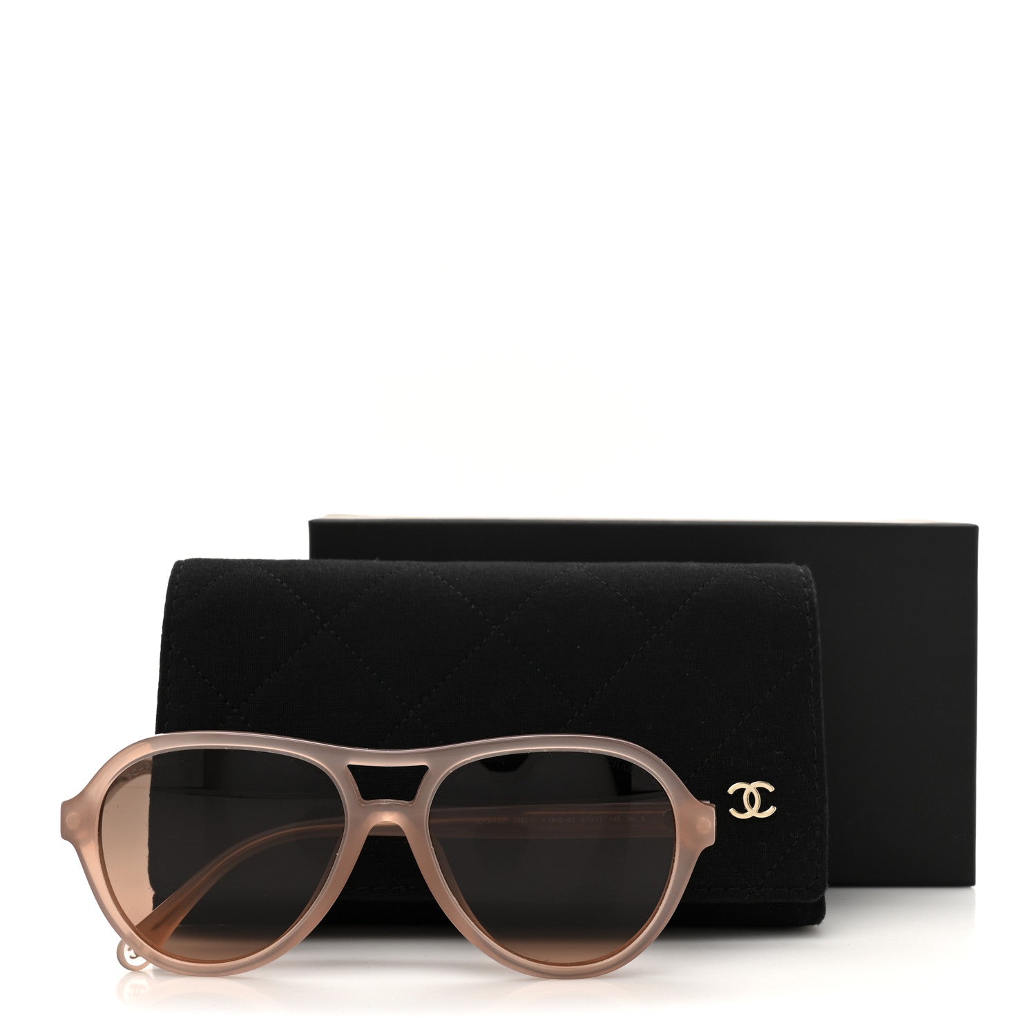 Acetate Pilot Sunglasses 5552-U Pale Pink