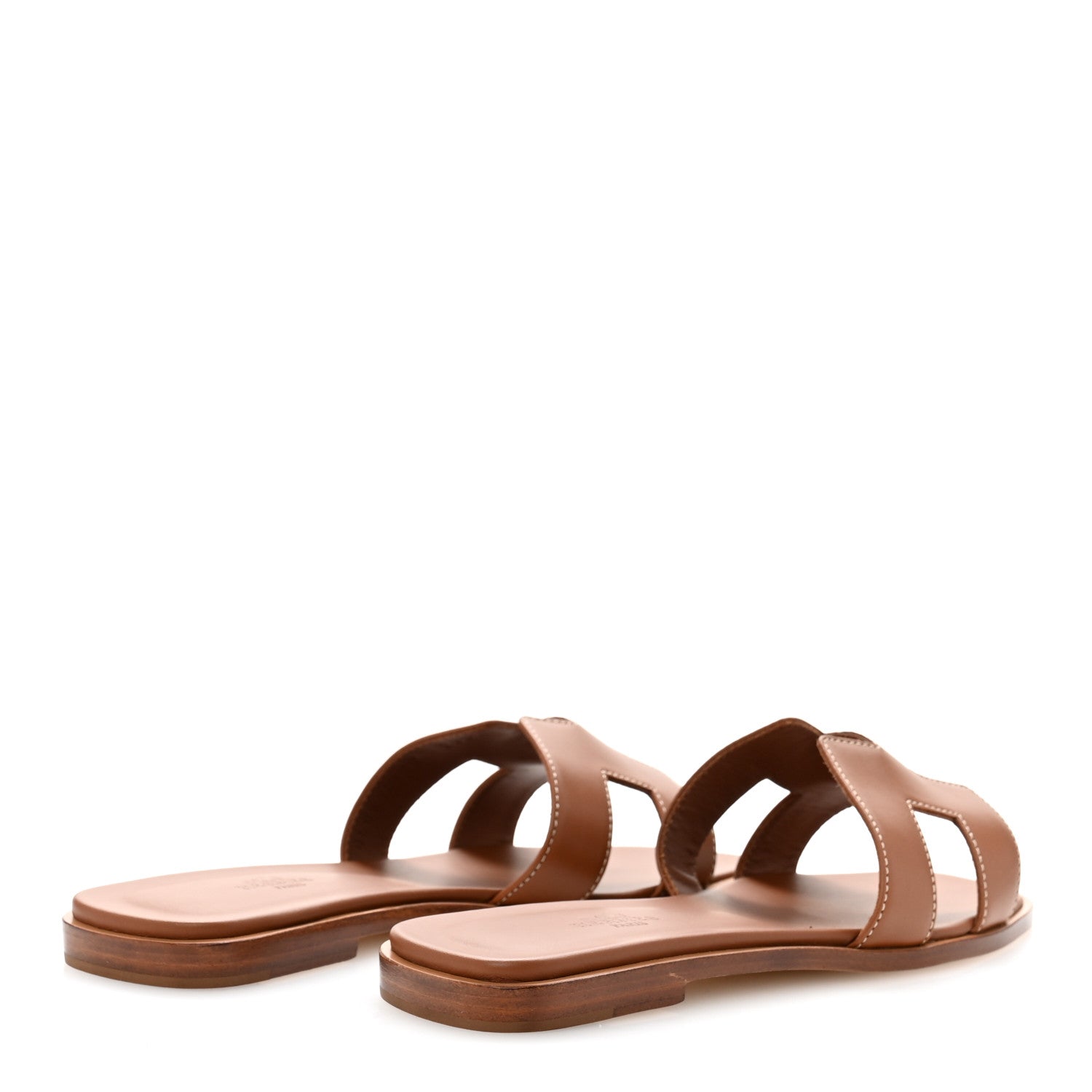 Box Calfskin Oran Sandals 37 Gold
